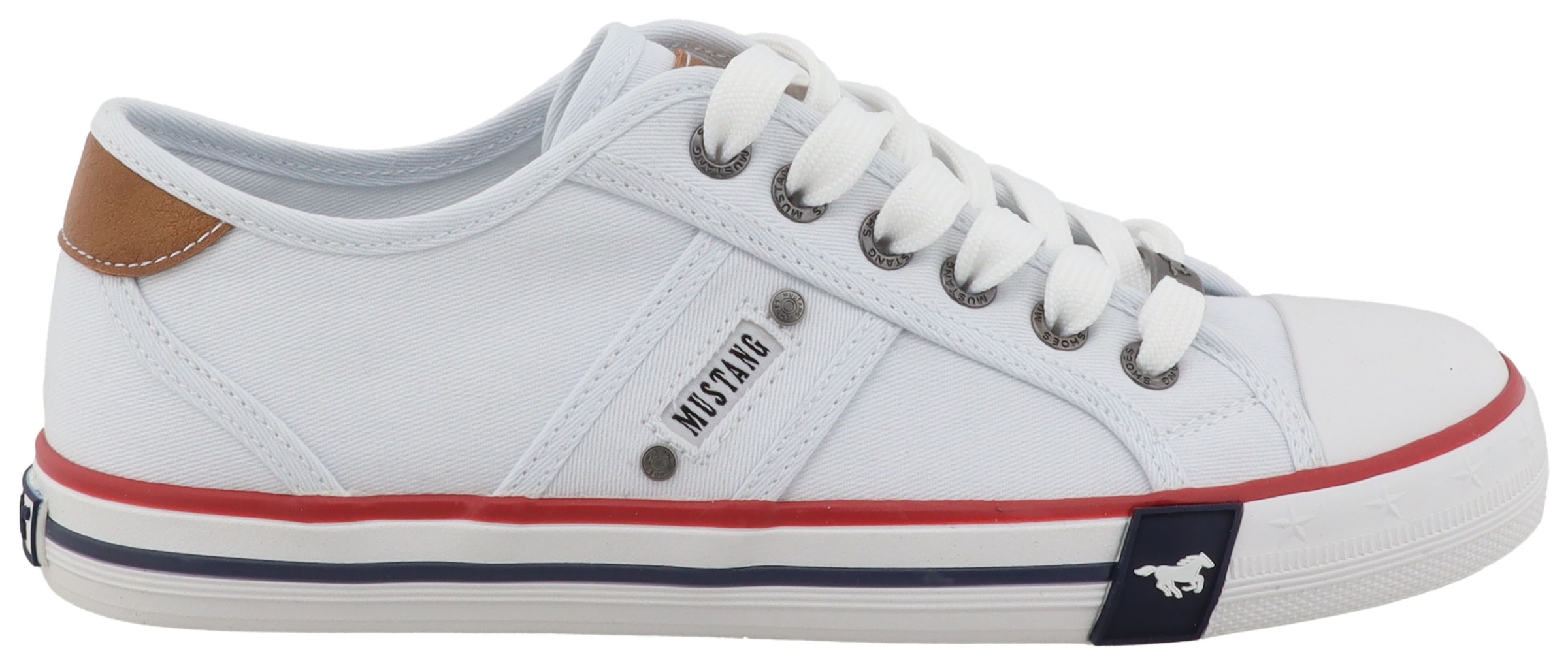 Mustang Shoes Sneaker »Winona«  Freizeitschuh, Halbschuh, Schnürschuh mit seitlichem Logoschriftzug