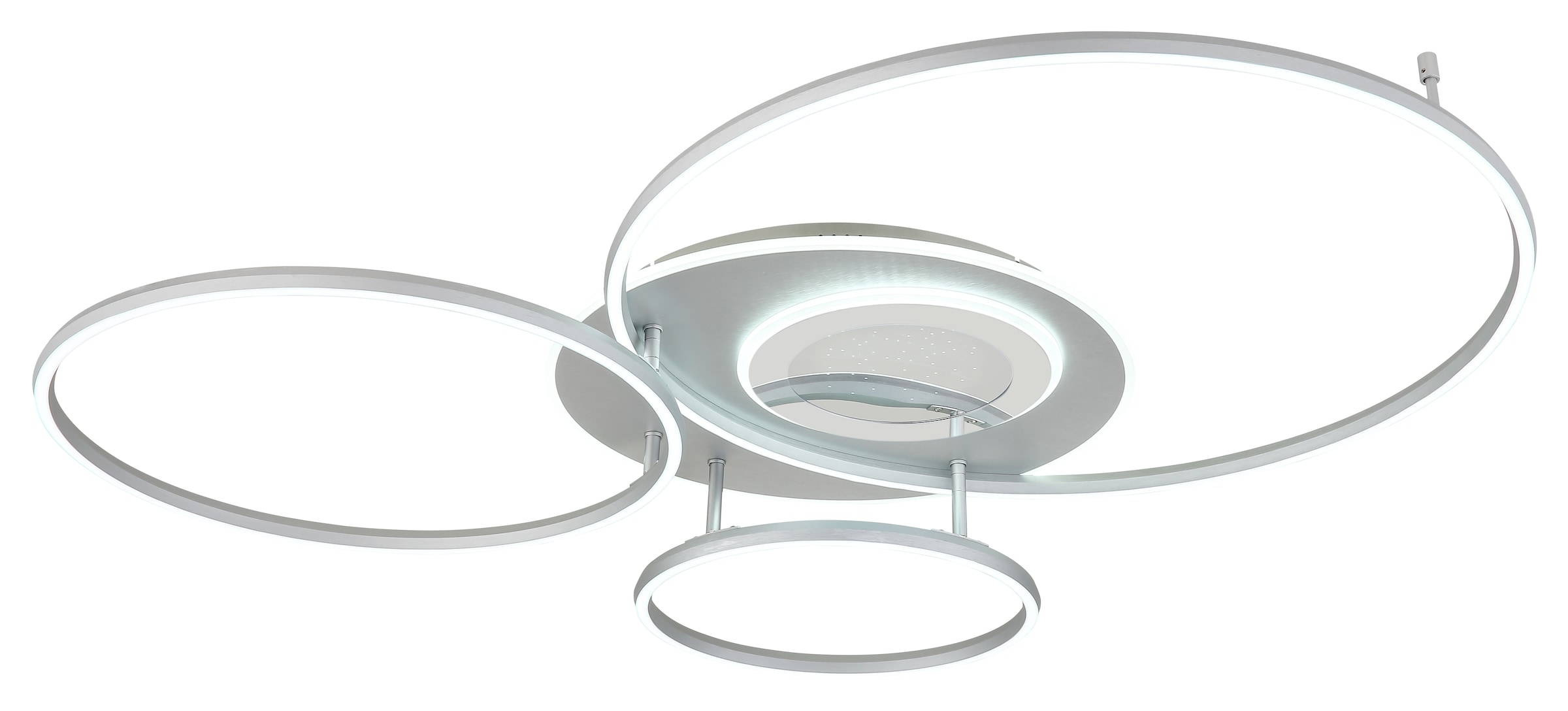 GLOBO LIGHTING Deckenleuchte »JOHNSON« LED-Modul 1 Stk. Smarte LED-Deckenleuchte, dimmbar, Fernbedienung, flexibel