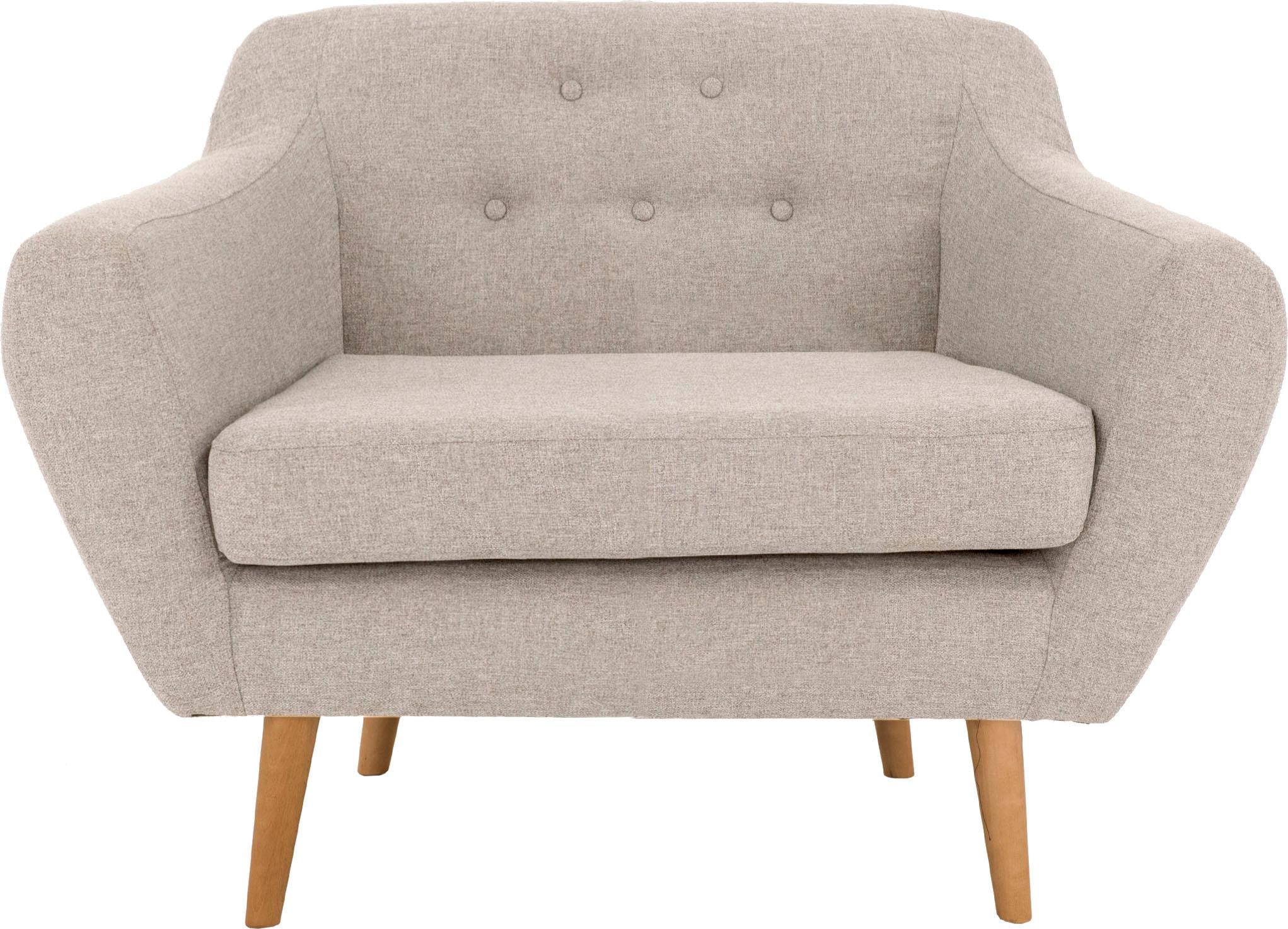 Home affaire Sessel »Renne« mit Heftung im Rücken im skandinavischem Stil günstig online kaufen