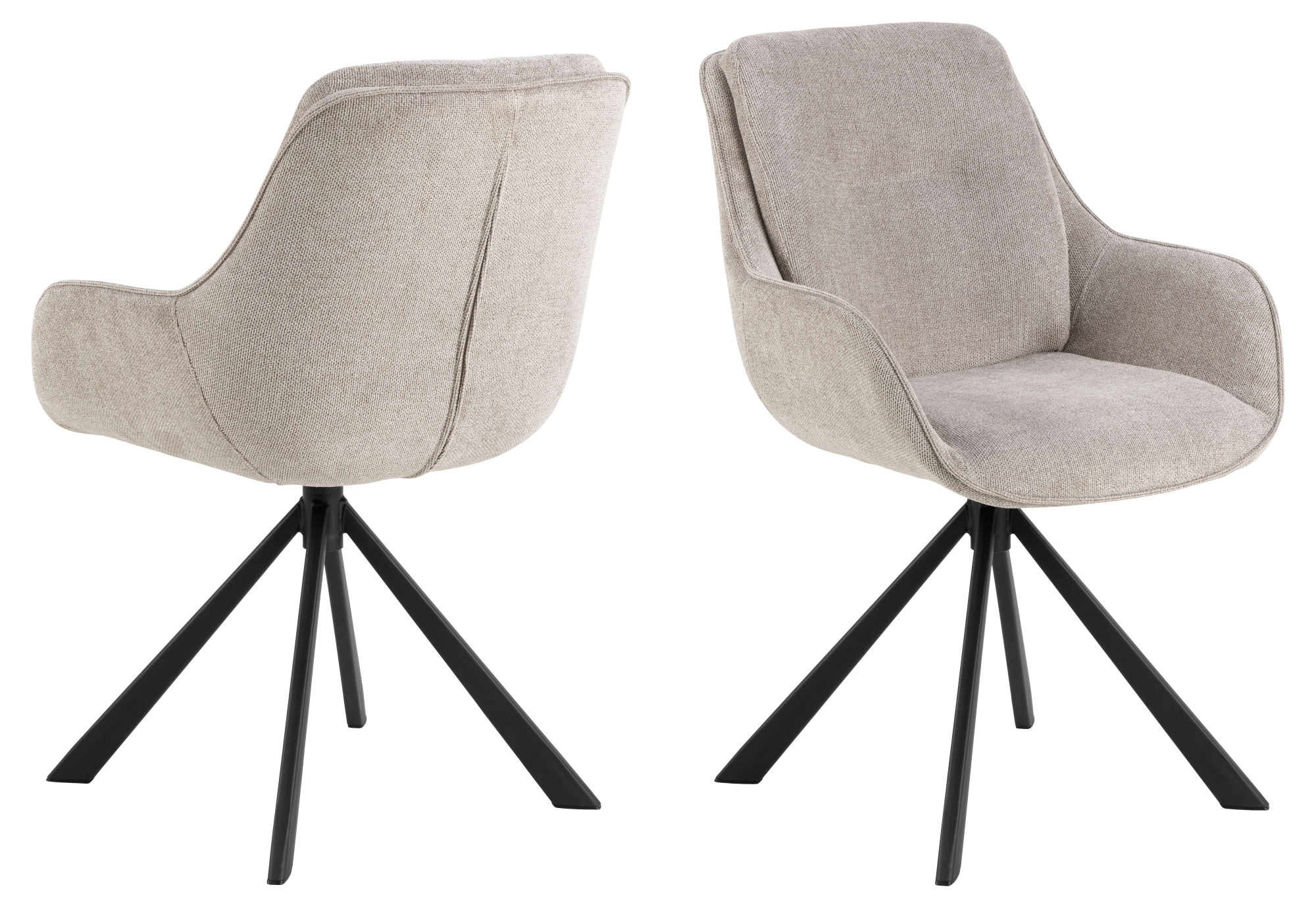 ACTONA GROUP Esszimmerstuhl »Carrie, Polsterstuhl, Stuhl, Sitzhöhe-38 cm« ( günstig online kaufen