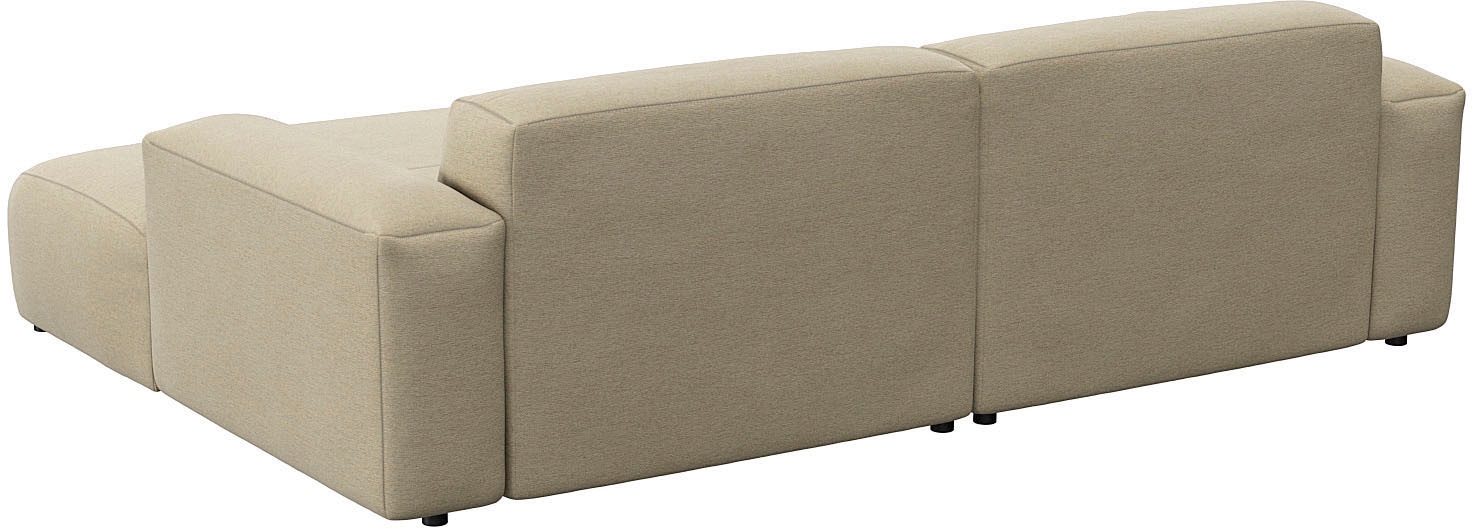 FLEXLUX Ecksofa »Lucera Chaislongue rechts oder links, L-Form, bequem«, modern & anschmiegsam, Kaltschaum, Stahl-Wellenunterfederung