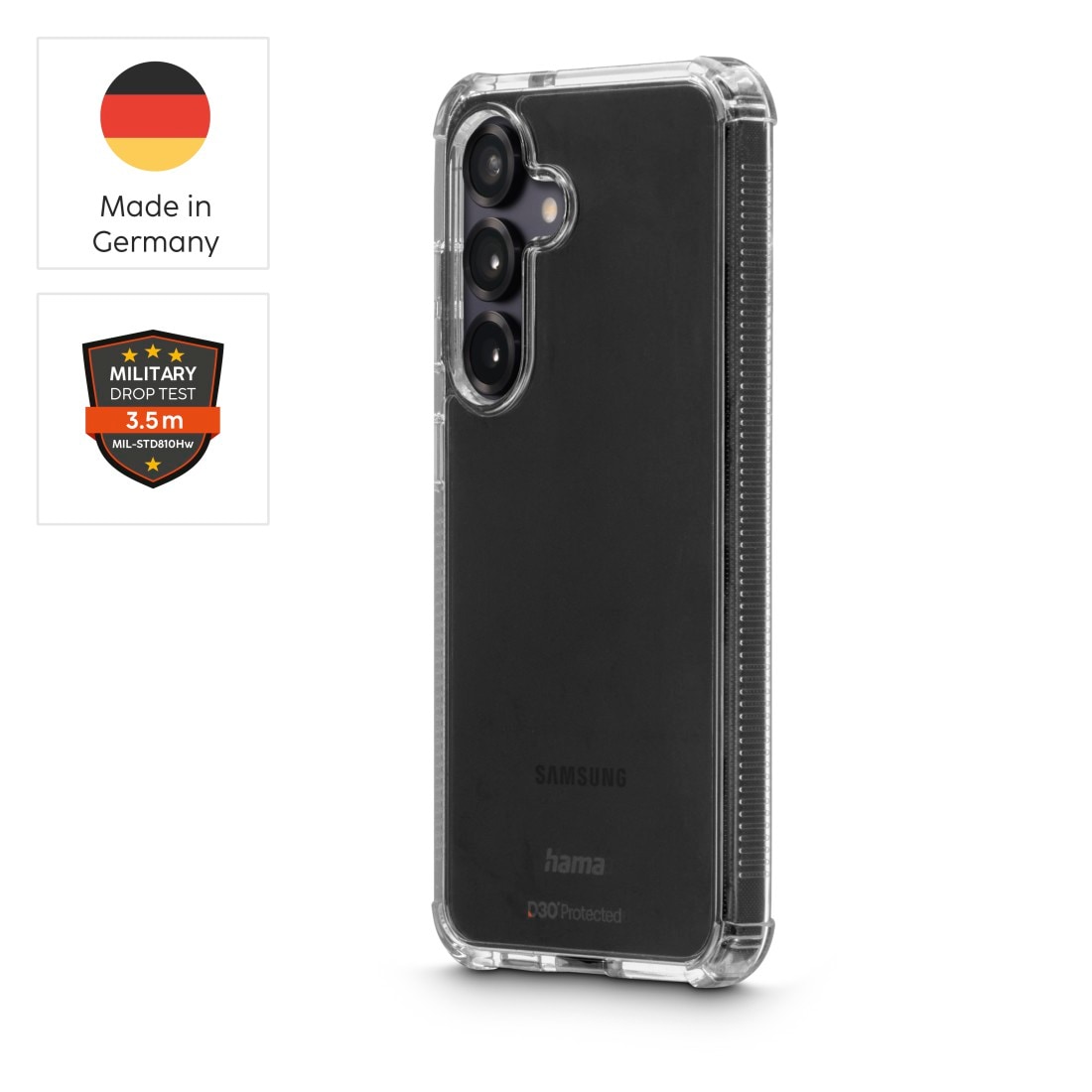 Hama Smartphone-Hülle »Handyhülle „Extreme Protect“ für Samsung Galaxy S25+ (sturz-/stoßfest)«, Wireless-Charging