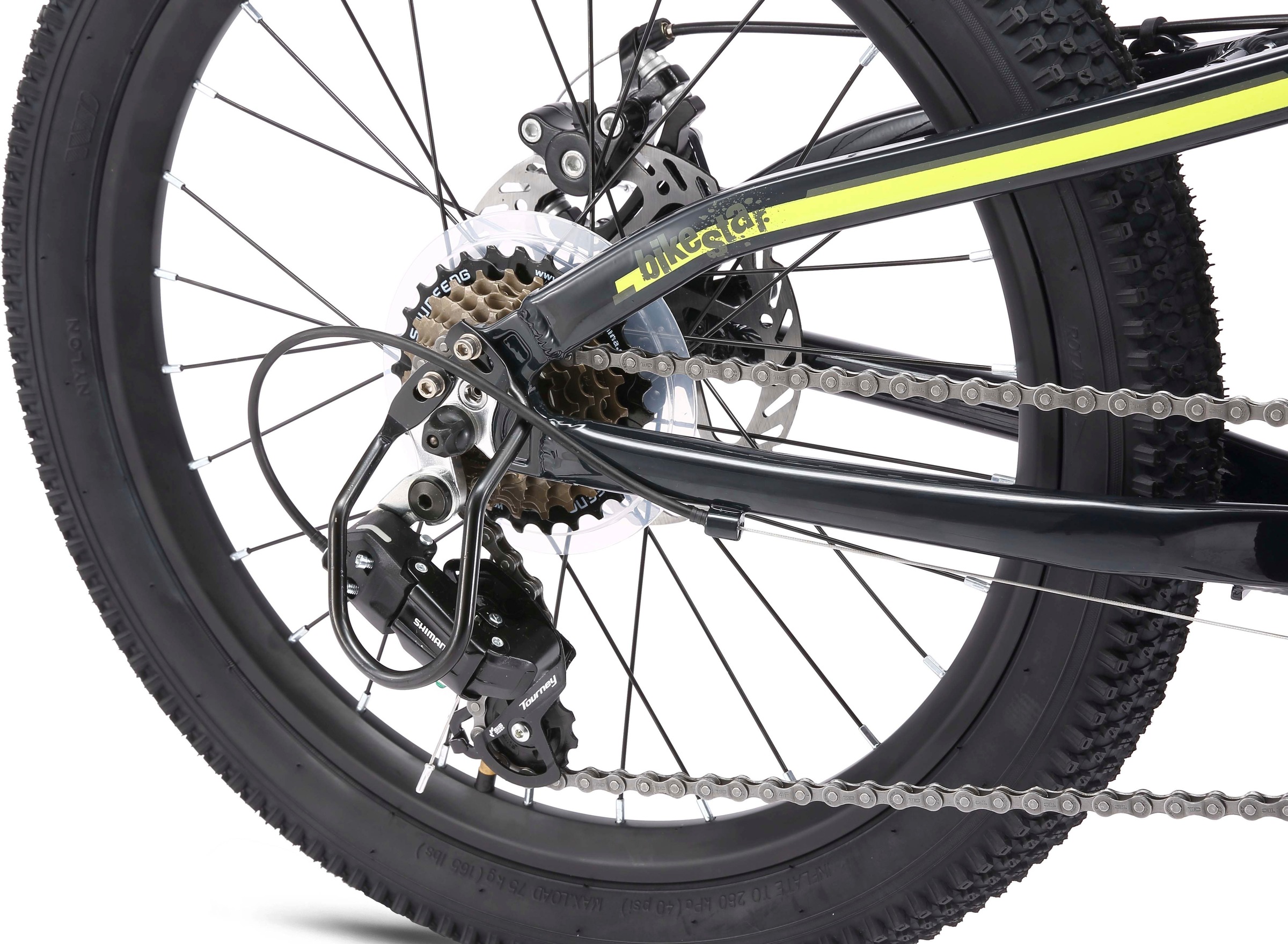 Bikestar Jugendfahrrad 7 Gang Shimano RD-TY21 Schaltwerk Kettenschaltung