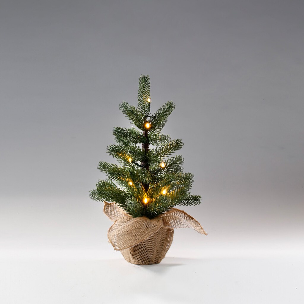 CHRISTMAS GOODS by Inge LED Baum »im Jutesack«