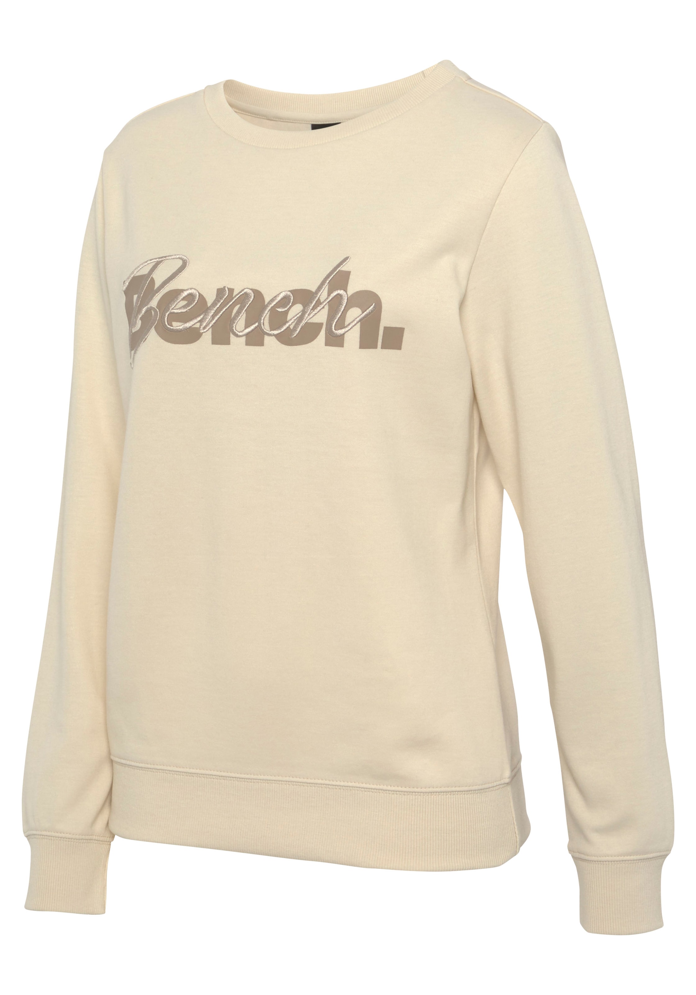 Bench. Loungewear Sweatshirt, Stickerei, Logodruck mit Loungeanzug kaufen und