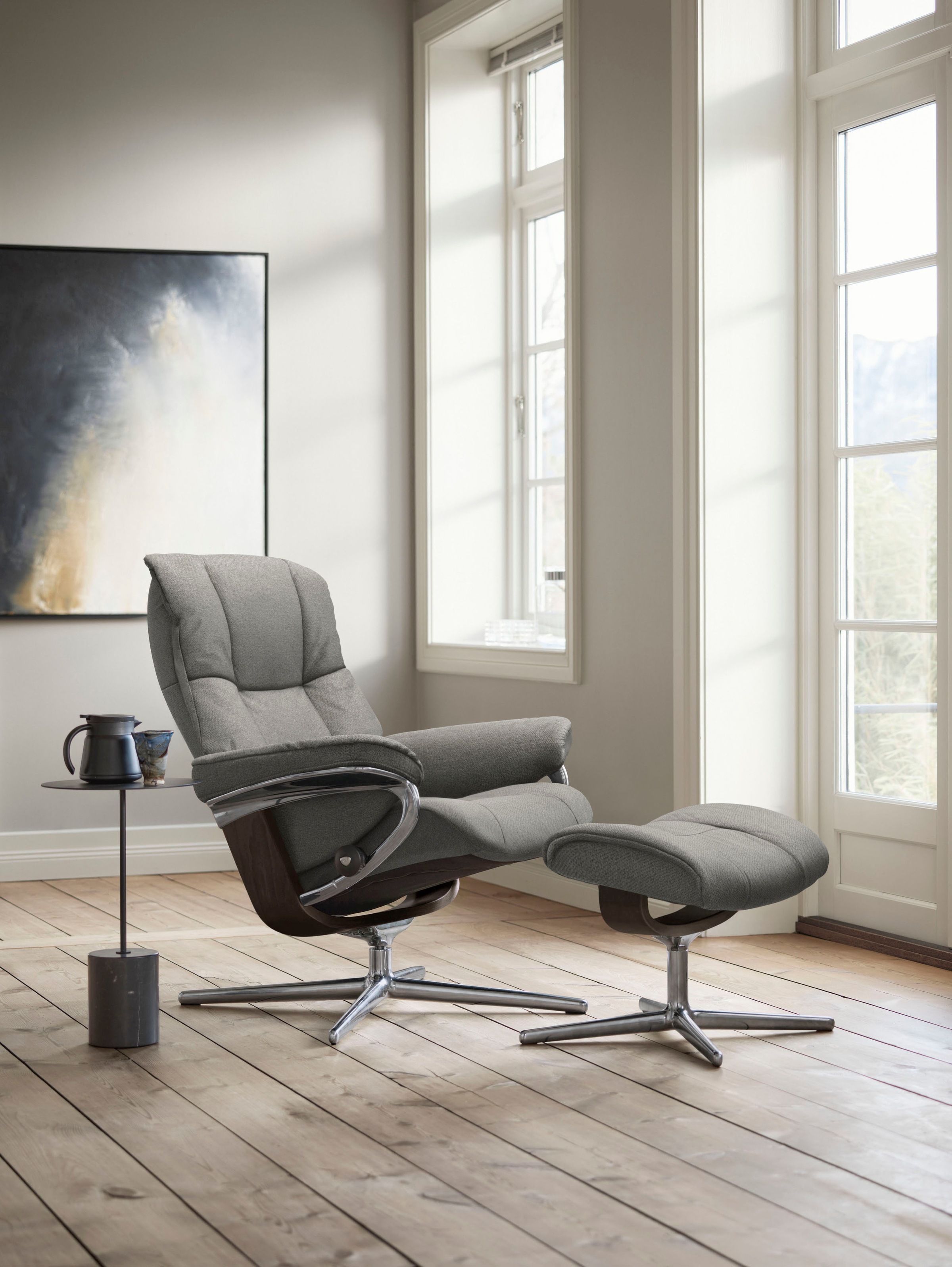 Stressless® Relaxsessel »Mayfair«, mit Cross Base, Größe S, M & L, Holzakzent Wenge