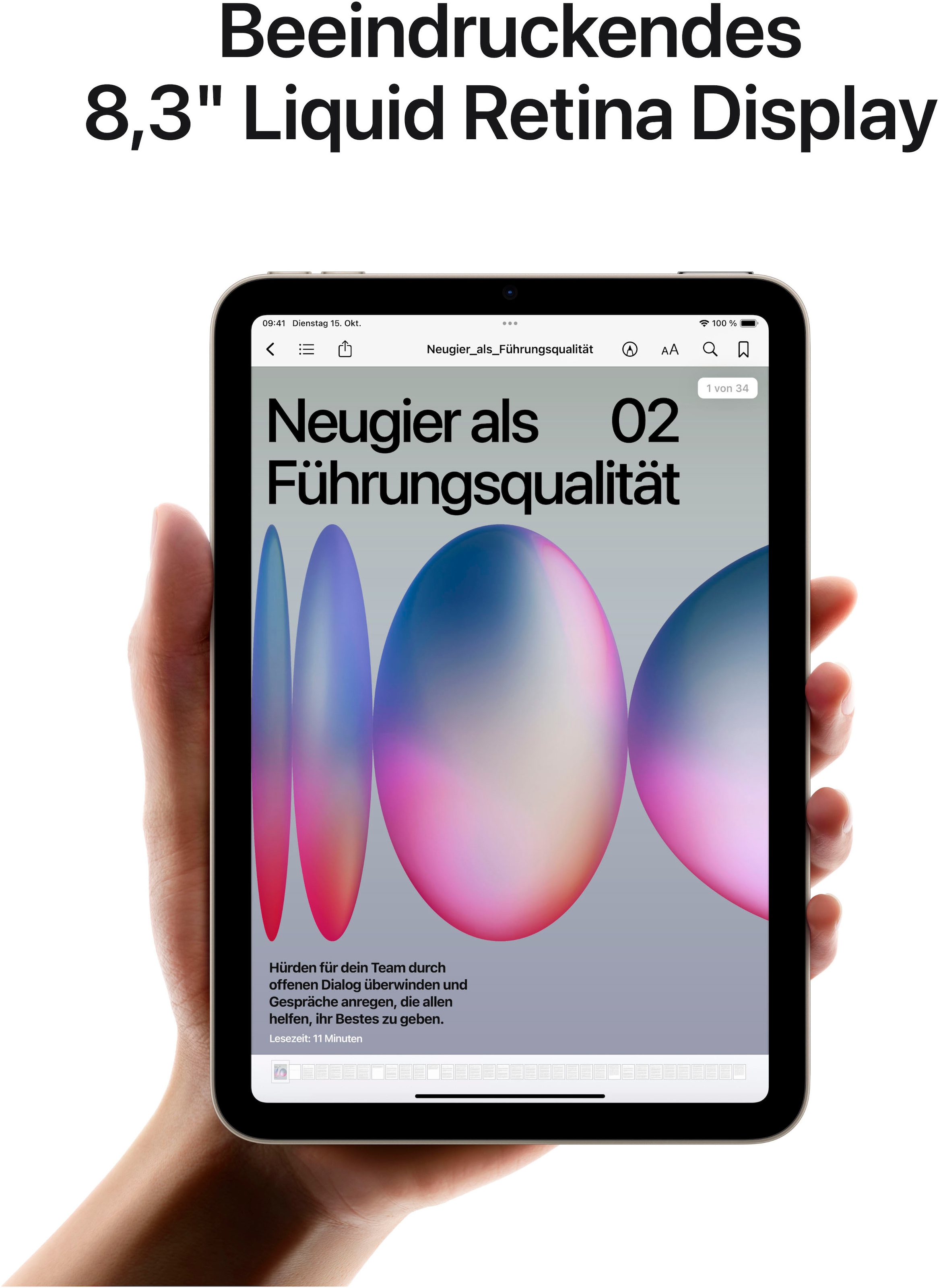 Apple Tablet »iPad mini 2024 Wi-Fi 128GB«, (iPadOS)