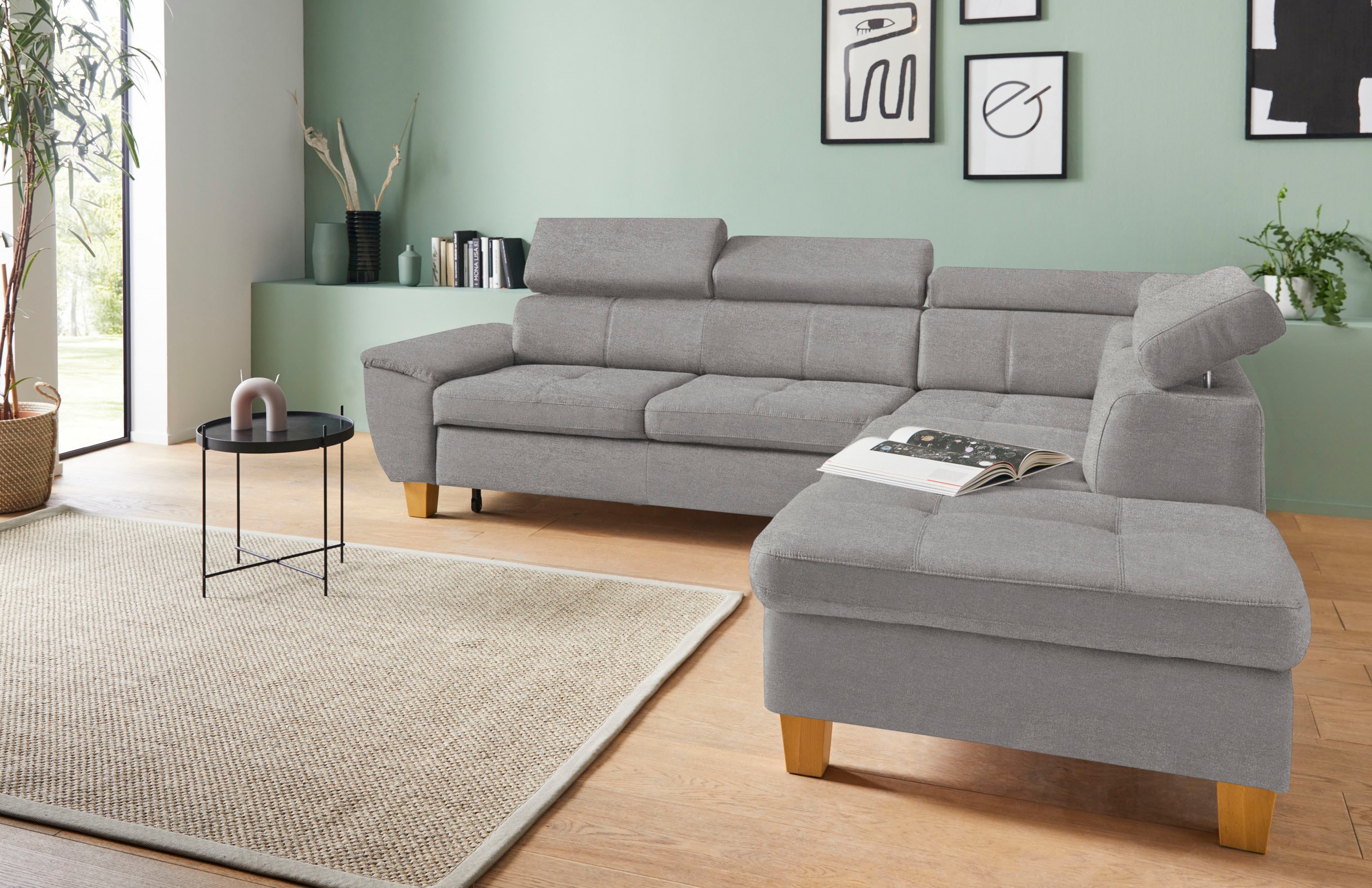 exxpo - sofa fashion Ecksofa »Enya, aufwendige Detailverarbeitung, hoher Si günstig online kaufen
