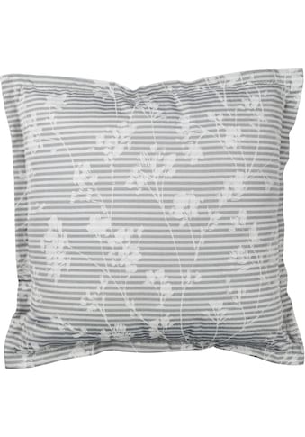 ELBERSDRUCKE Dekokissen »Blomma 07 weiß-grau«, (1 St.), Kissen mit Polyesterfüllung im... kaufen