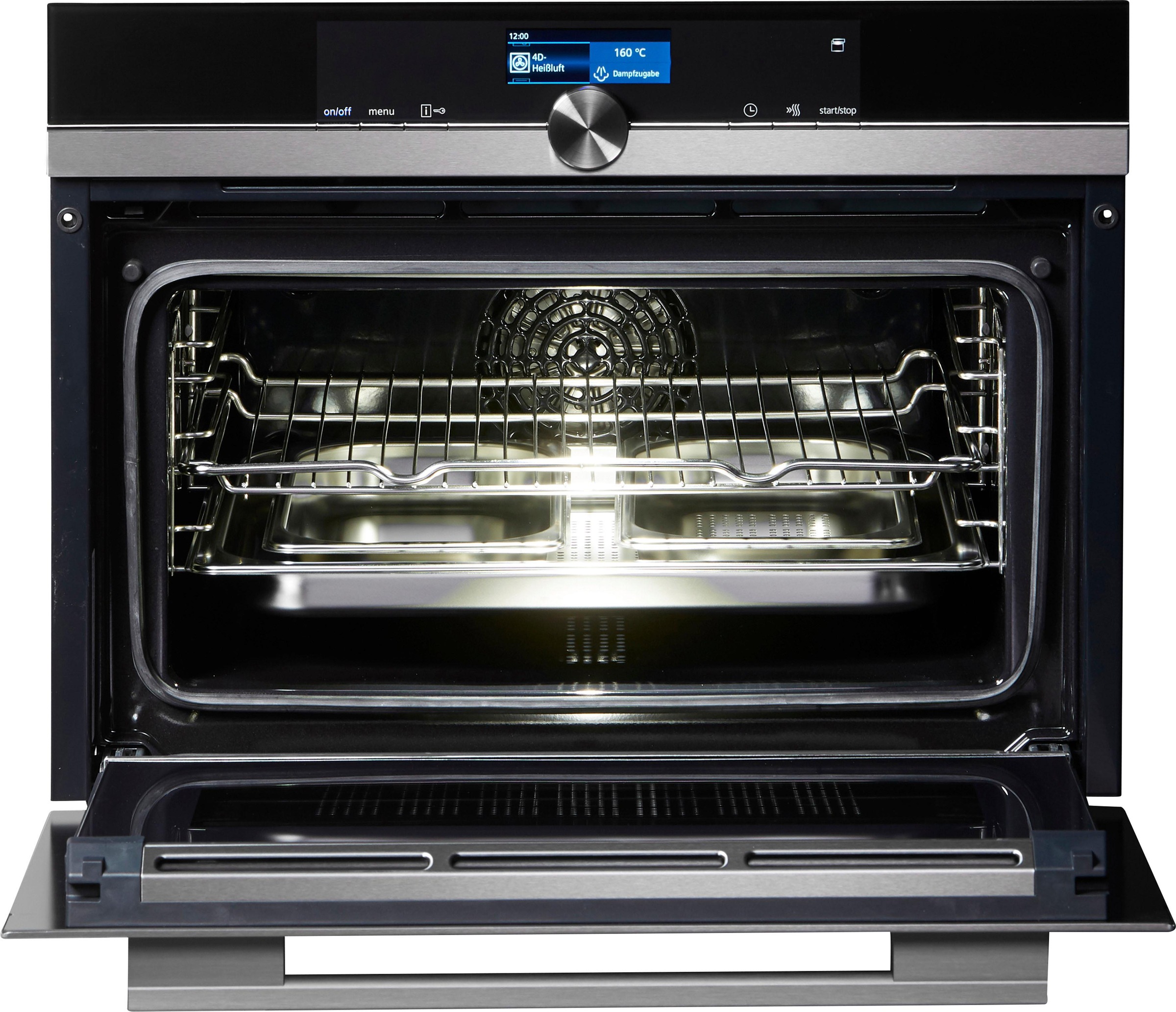 4. Bild von SIEMENS Dampfbackofen iQ700 »CS636GBS2«, mit Teleskopauszug nachrüstbar