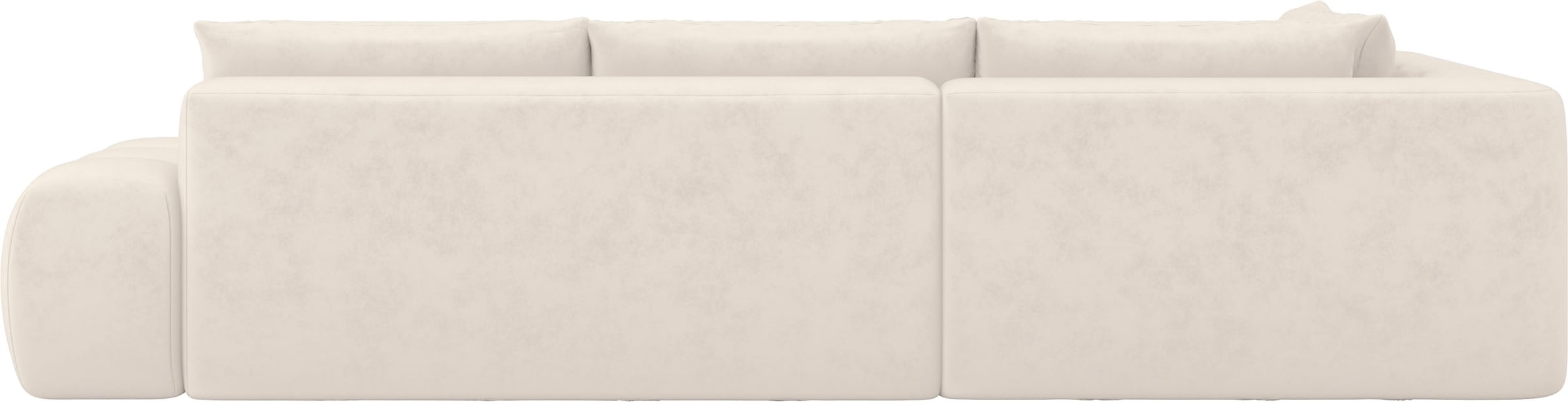 INOSIGN Ecksofa »AZITA Designsofa, elegant und bequem L-Form, Bubble-Optik«, lose Rückenkissen, traumhafte Steppung, Maße B/T/H: 352/210/72 cm