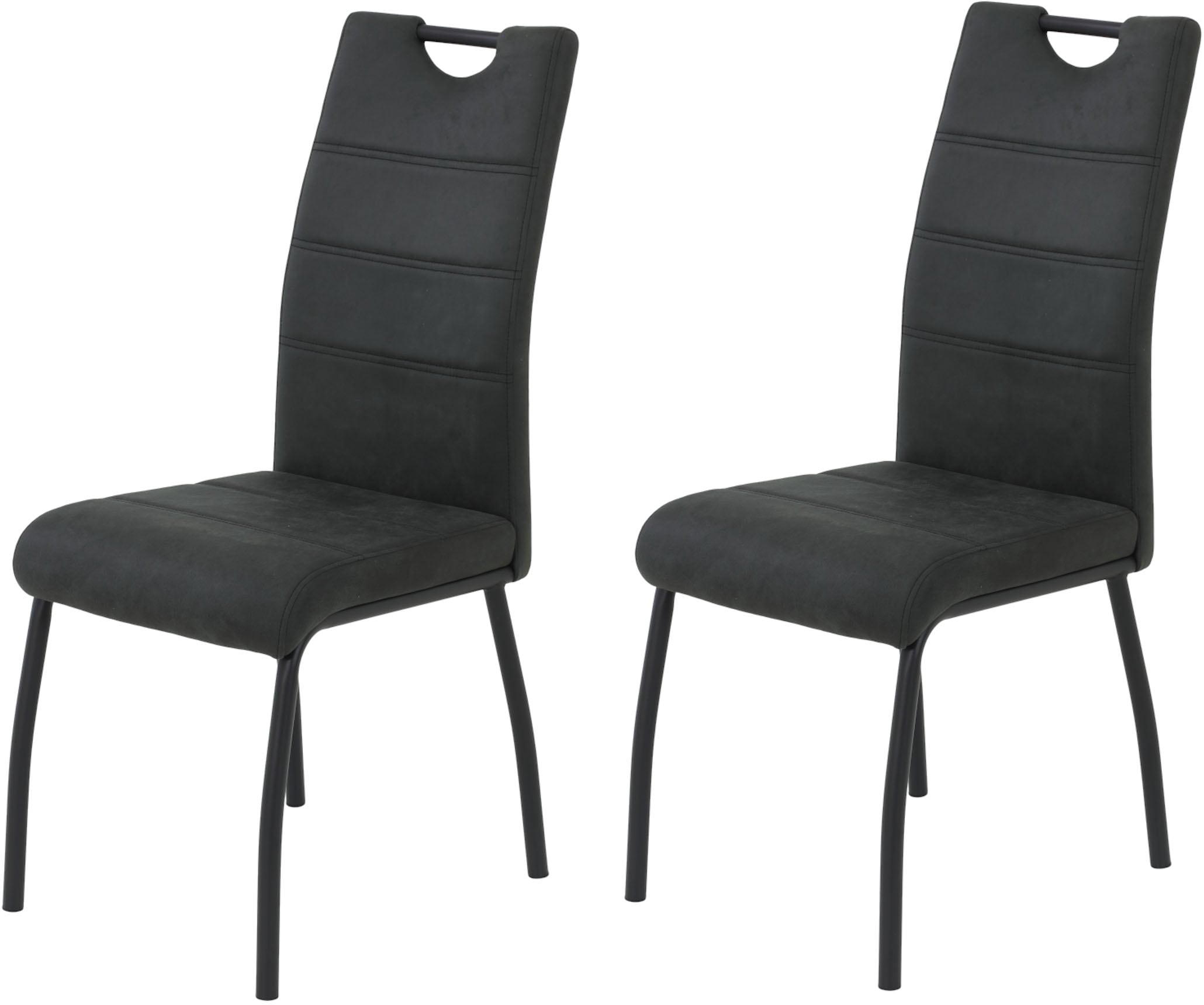 HELA 4-Fußstuhl »PETRA«, (Set), 2 St., Vierfußstuhl; Vintage Optik; mit Gri günstig online kaufen