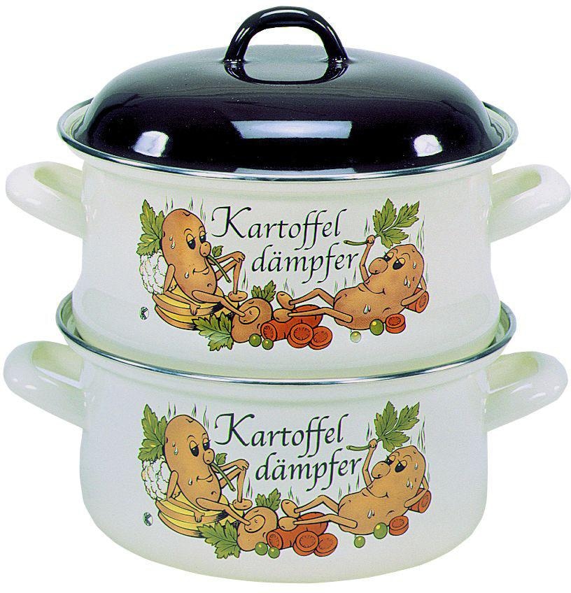 Krüger Dampfgartopf »KARTOFFEL« Emaille 1 Stk. tlg. Dampfkochtopf, Induktio günstig online kaufen