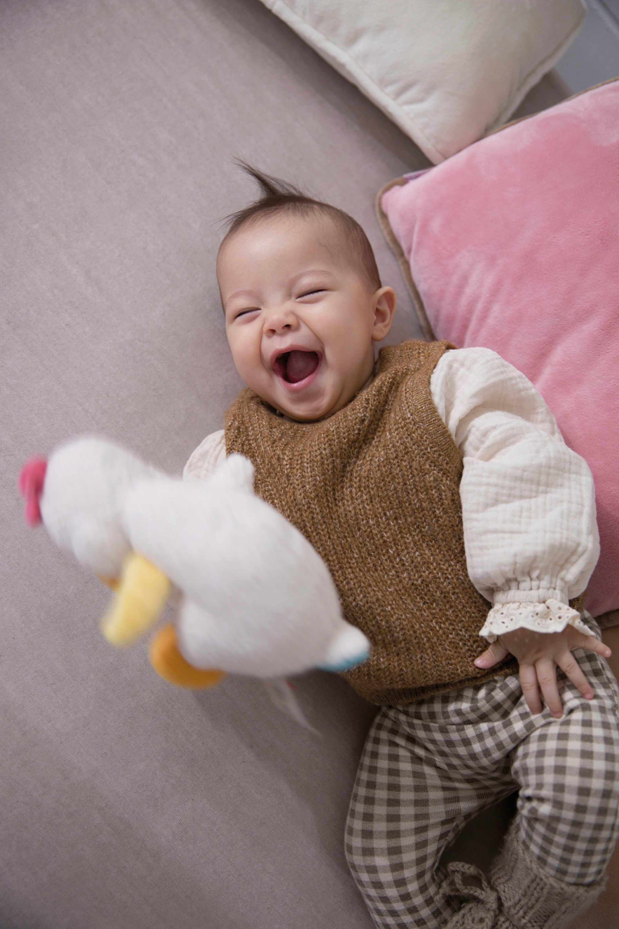Nici Schmusetuch »My First NICI, Fuchs Finni schlafend«, mit aufgestickten Augen
