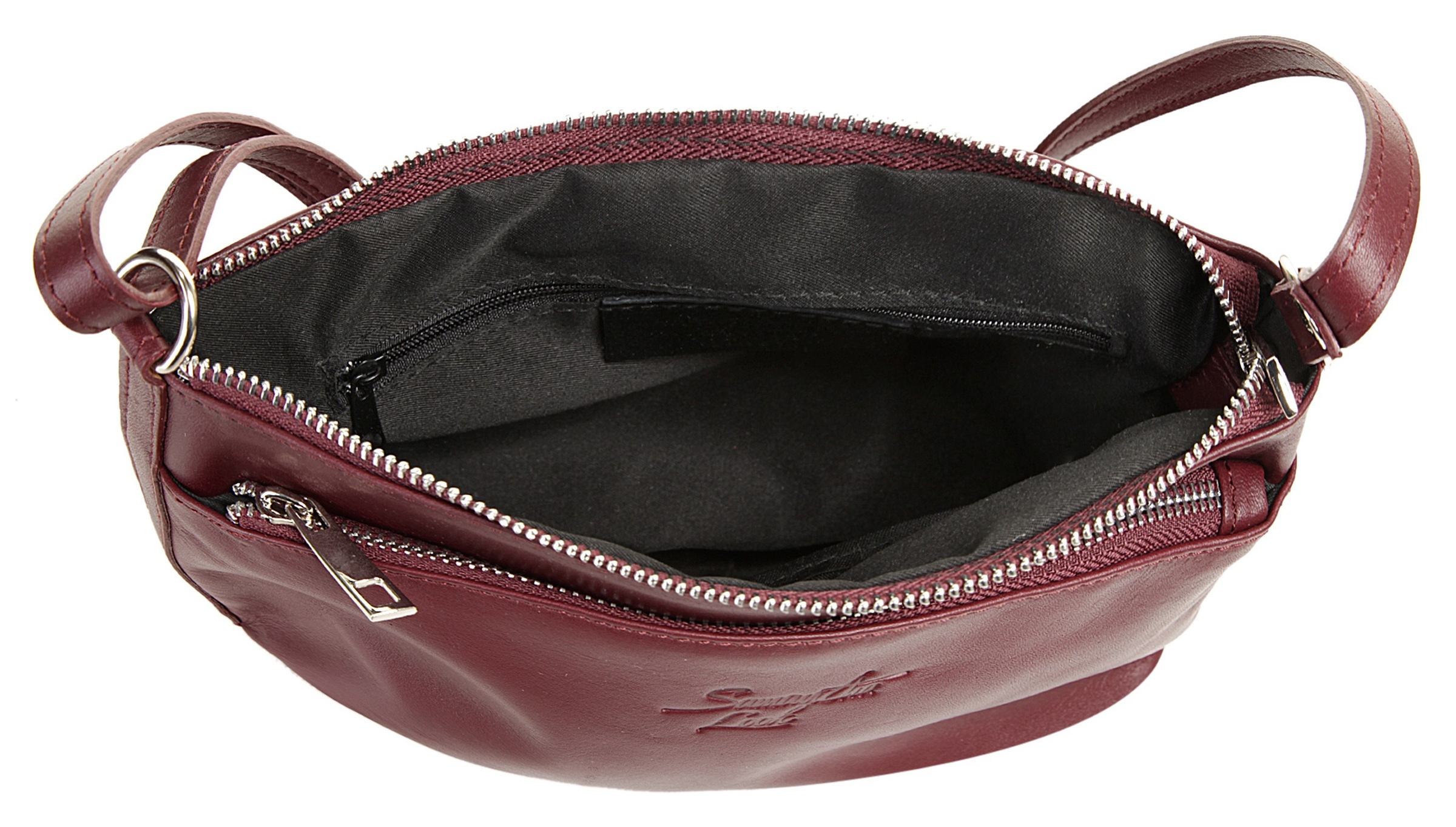 Samantha Look Umhängetasche echt Leder, Made in Italy