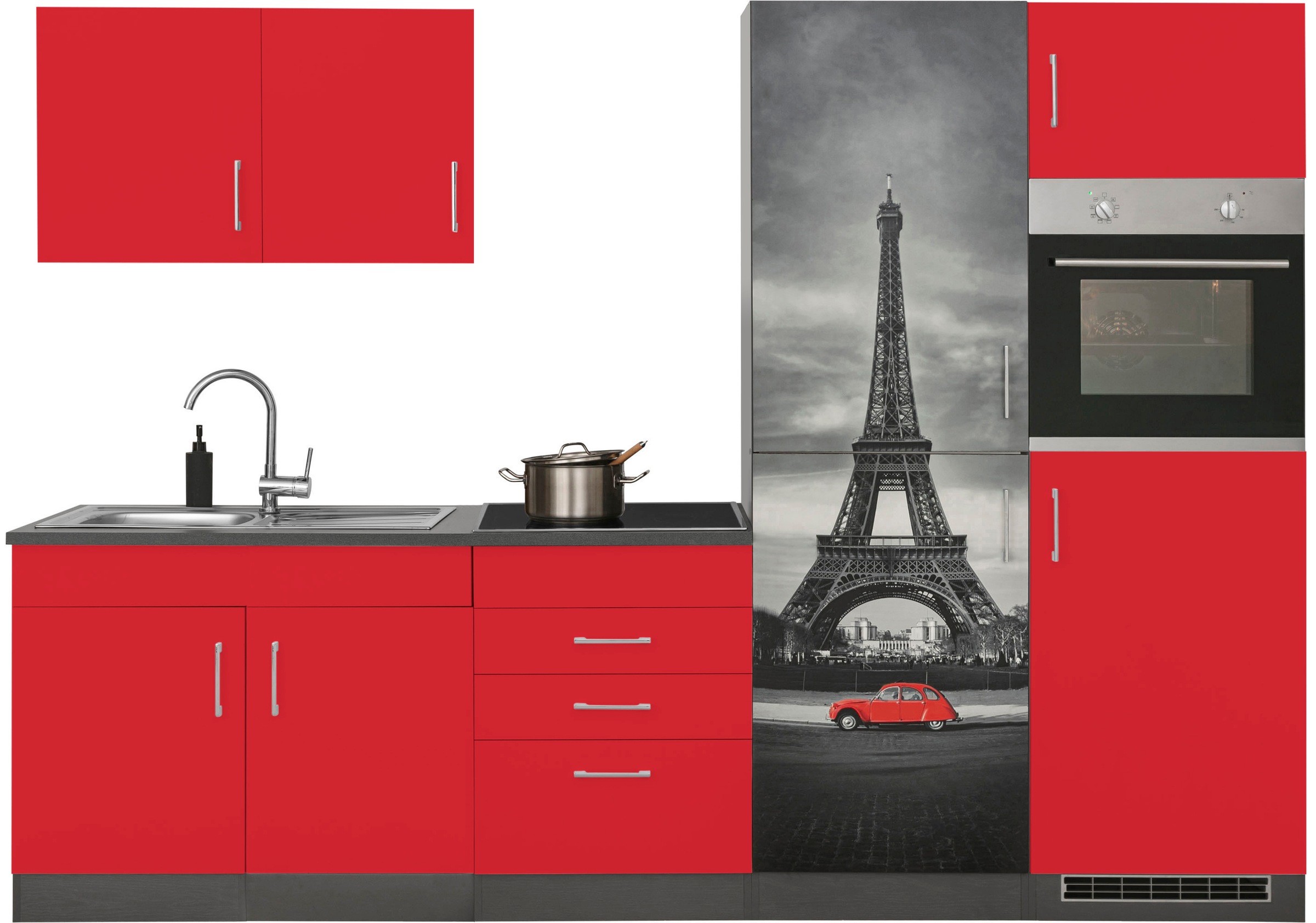 KOCHSTATION Küchenzeile »KS-Paris – Küchen mit einzigartigen Fotomotiven au günstig online kaufen