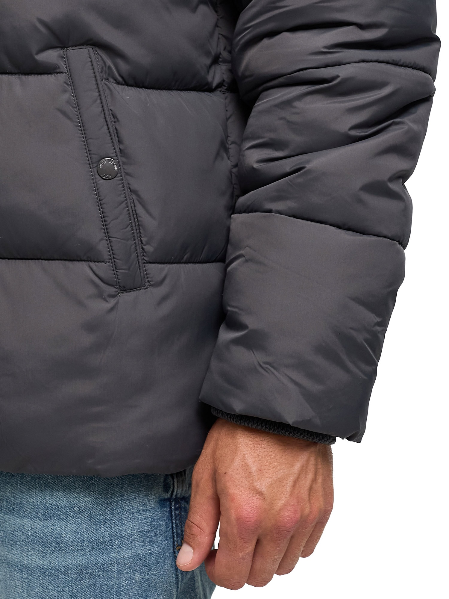 Indicode Steppjacke »INAlanin Solid« mit Kapuze Kunstfaser, mit Steppung