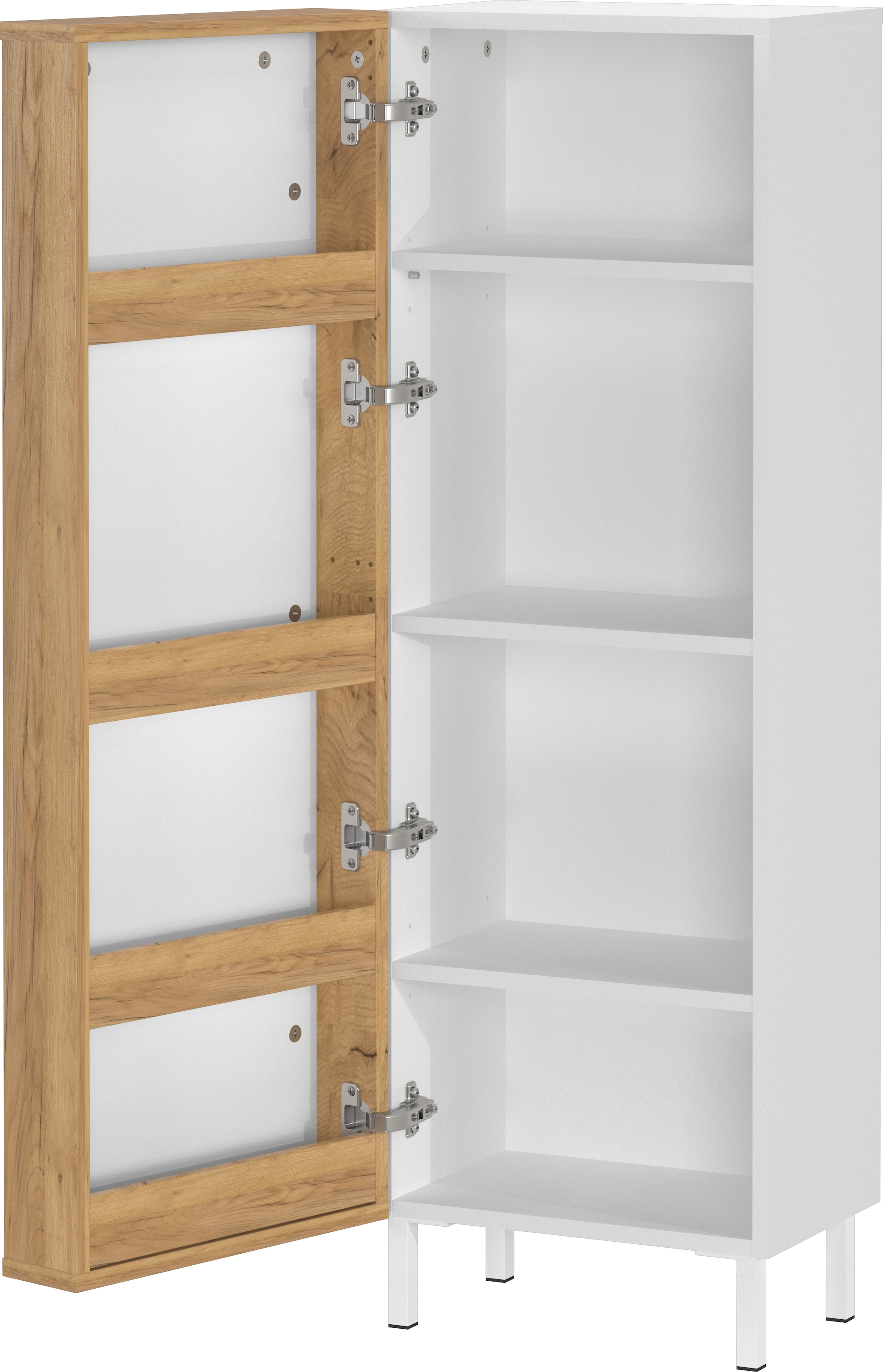 GERMANIA Midischrank »GW-Topeka«, (1 St.), rechts/links montierbar, Tür innen mit Regalfächern, Höhe 120 cm