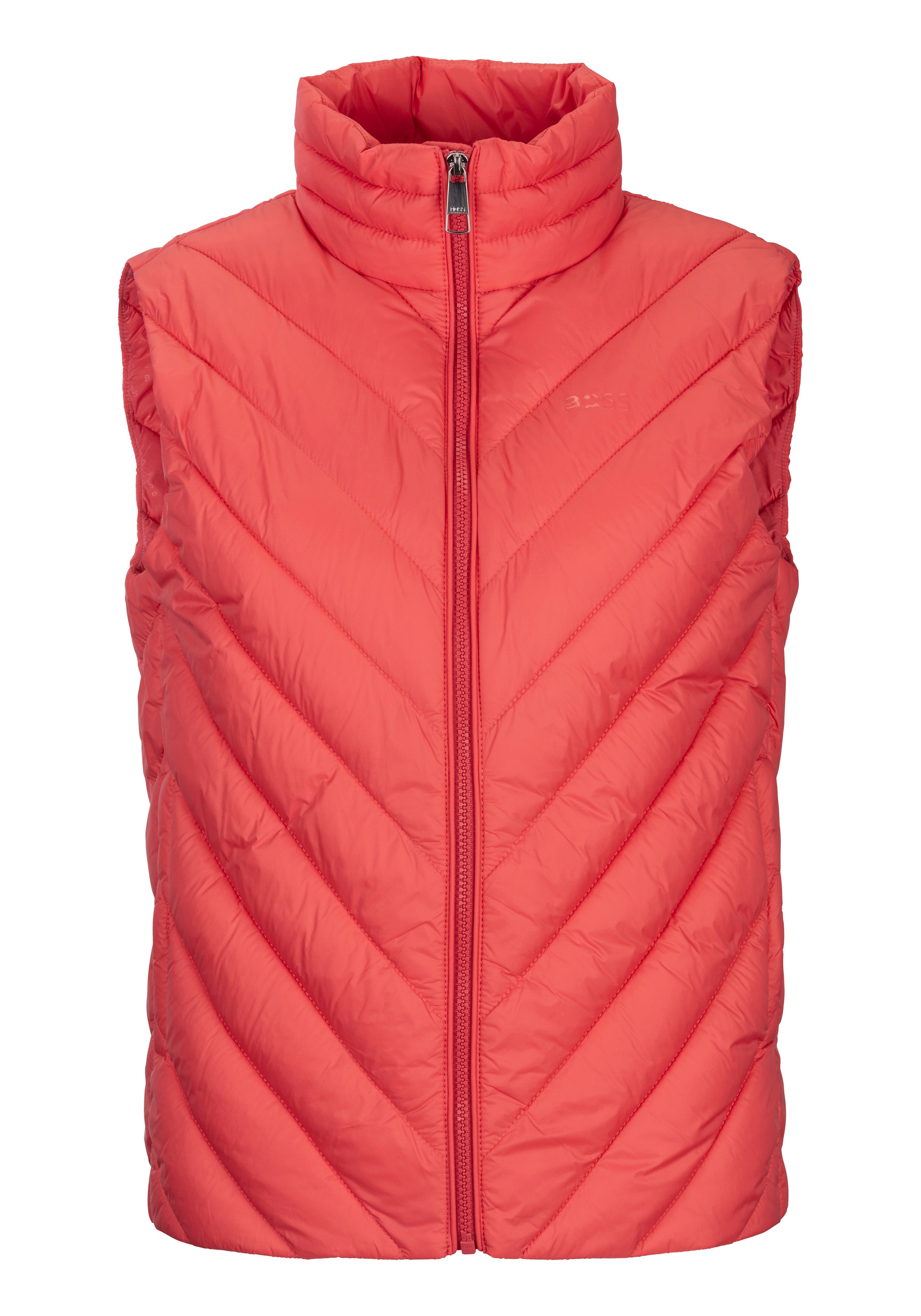 BOSS ORANGE Steppweste »Marlene High Rise, High Waist Premium Damenmode«, mit dezentem Logo auf der Brust