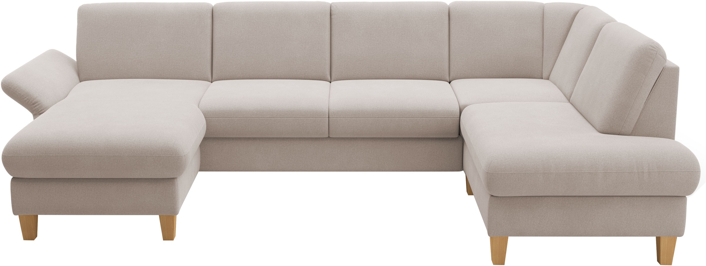 Home affaire Wohnlandschaft "Rochelle, U-Form", optional mit Armteilverstel günstig online kaufen