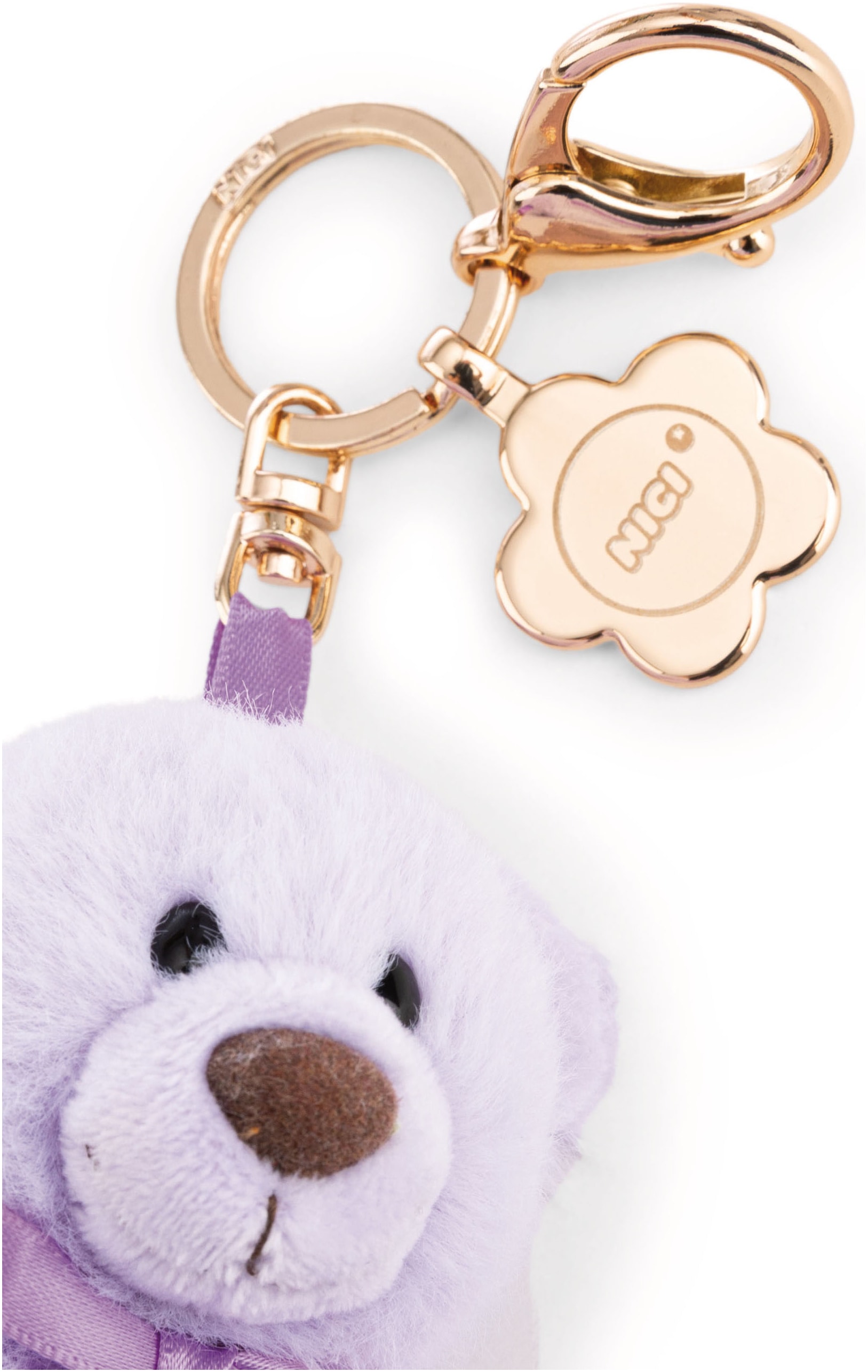 Nici Plüschanhänger »Classic Bear, Bär Finni, lila, 13 cm« mit Charm