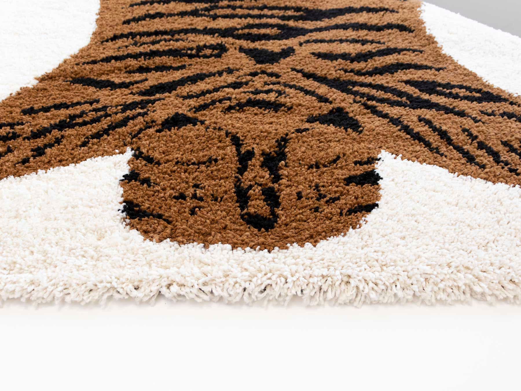 Primaflor-Ideen in Textil Kinderteppich »NOMAD - Tiger«, rechteckig, 35 mm Höhe, Hochflor, Motiv Tiger, weich & kuschelig, Kinderzimmer