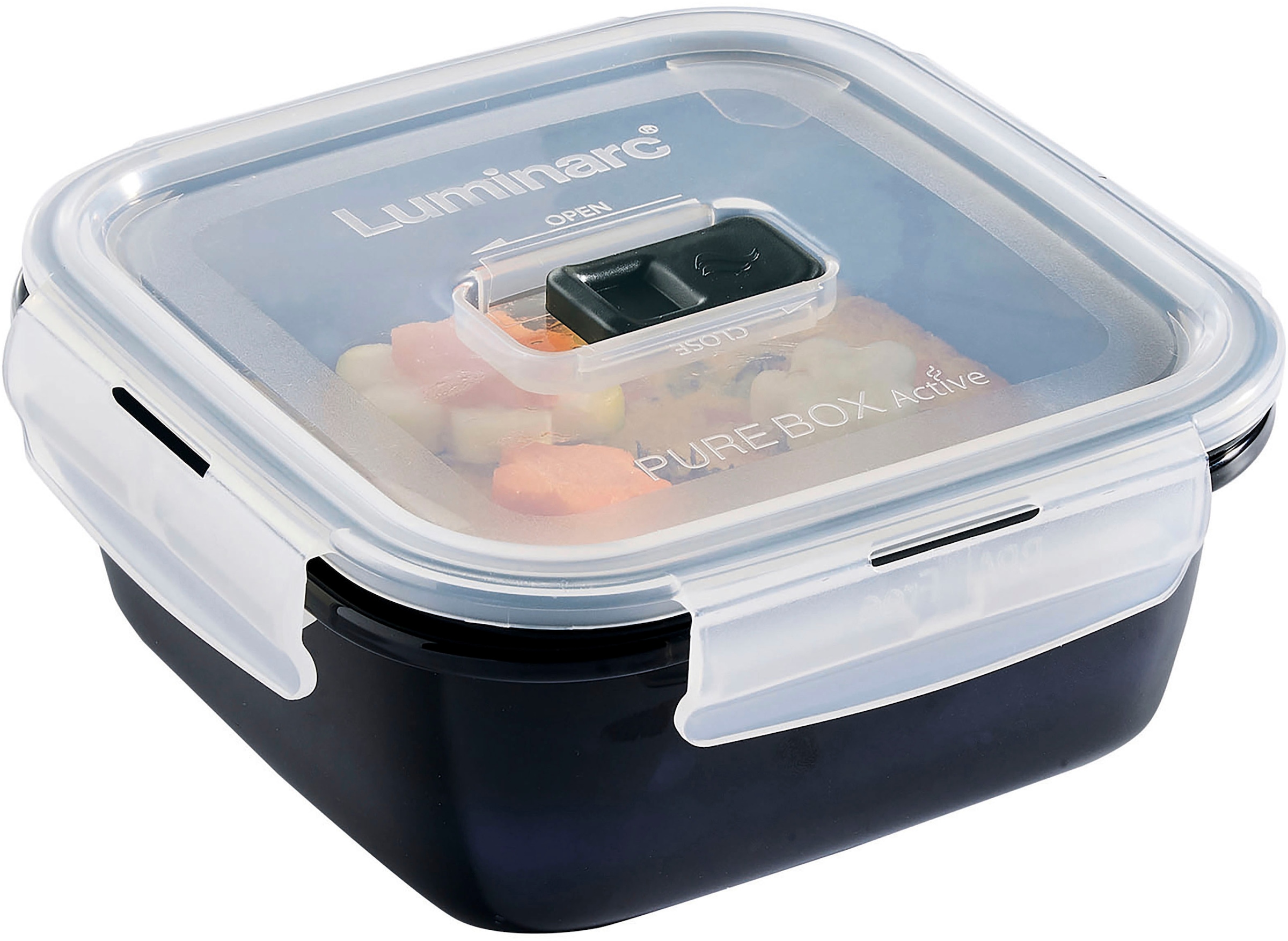 Luminarc Frischhaltedose »Black Box«, (Set, 4 tlg.), Luft- und wasserdicht/ günstig online kaufen