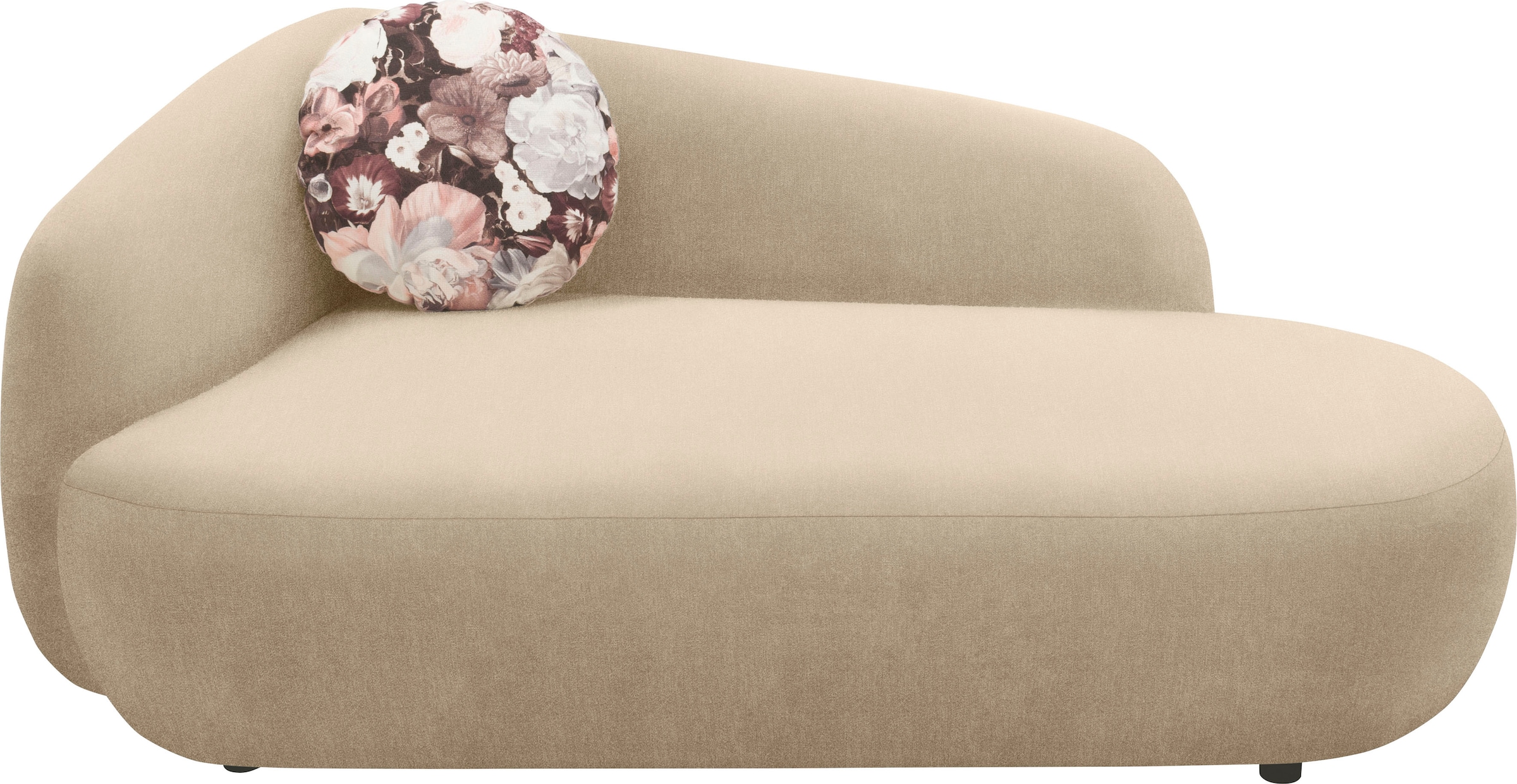 Home affaire Recamiere »Björnar incl. Wende-Zierkissen: Blumenmuster, bzw. uni,« Federkern, Armlehne links oder rechts wählbar, B/T/H: 183/105/75 cm