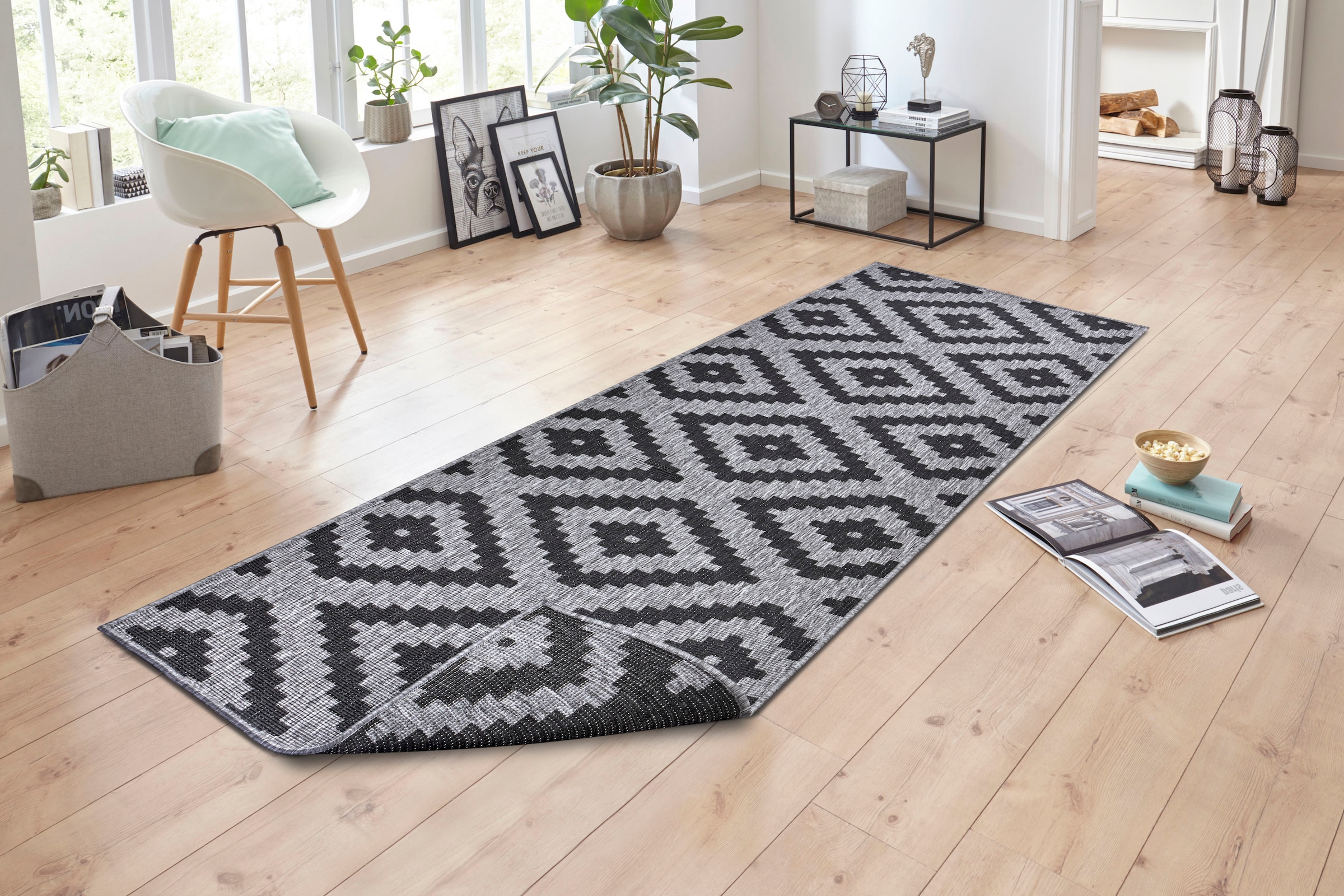 NORTHRUGS Teppich »Malta Wendeteppich«, rechteckig, 5 mm Höhe, In-& Outdoor günstig online kaufen