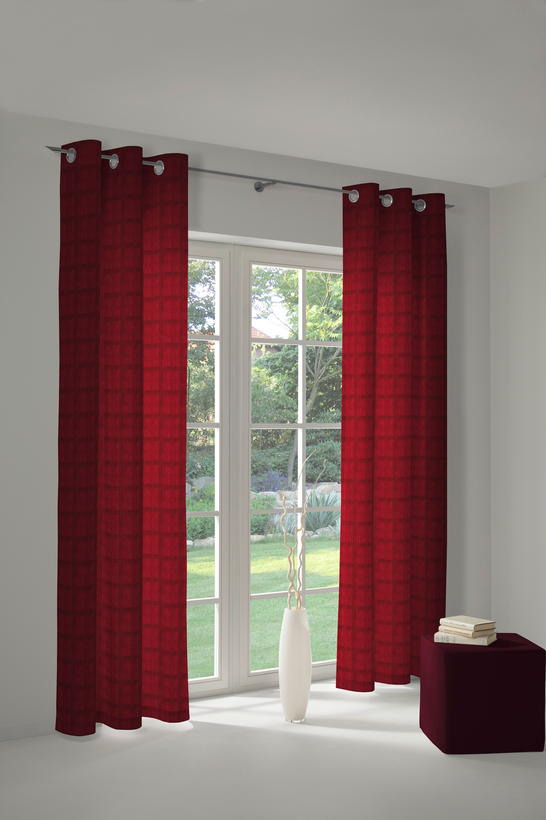 Wirth Vorhang »Toco-Karo« Ösen 1 Stk. tlg. günstig online kaufen