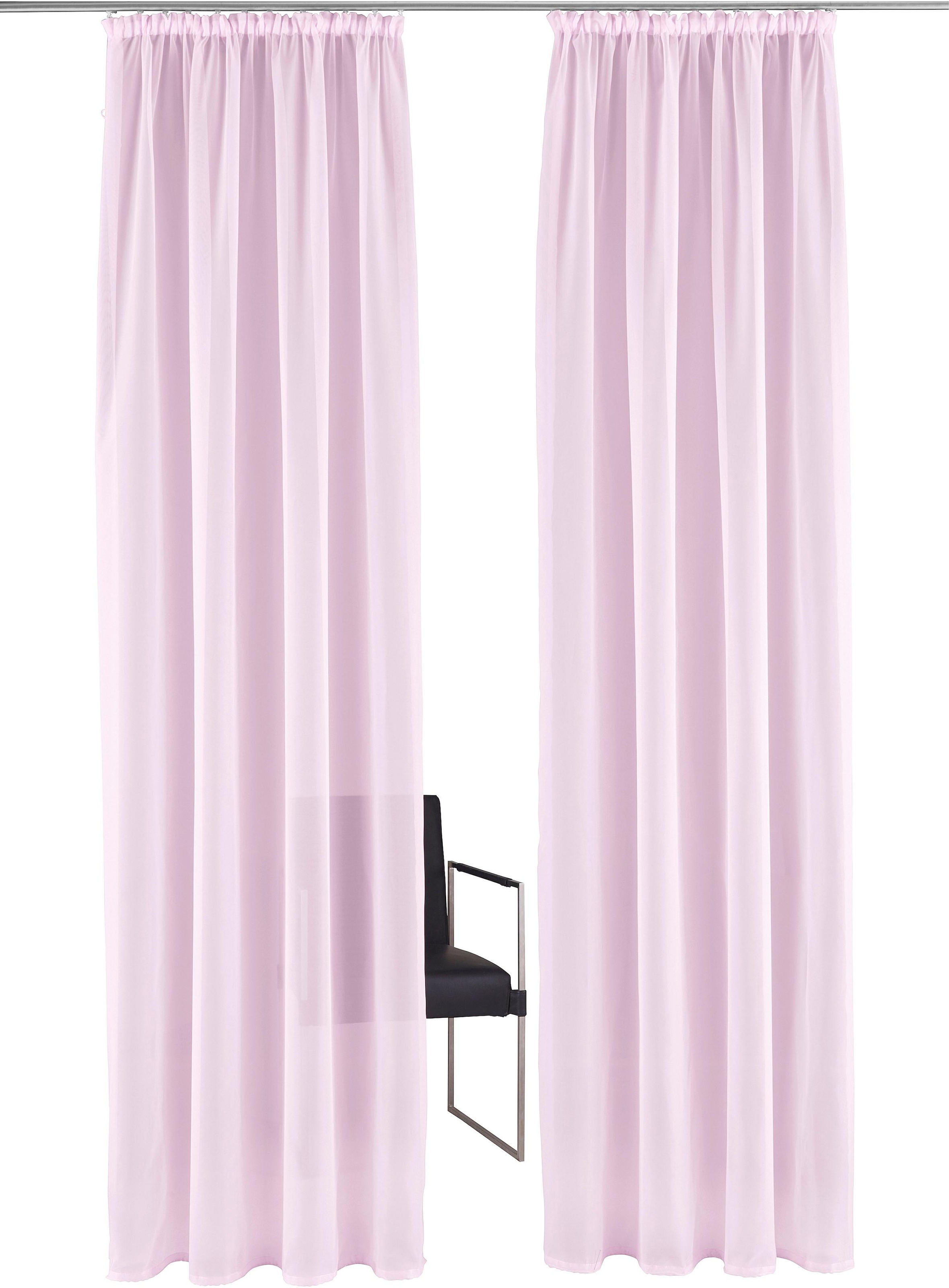 my home Gardine »XANA mit Ösen, Kräuselband oder Schlaufen«, (1 St.), Bestseller, einfarbig, 1 bzw. 2 Schals, pflegeleicht, Schal