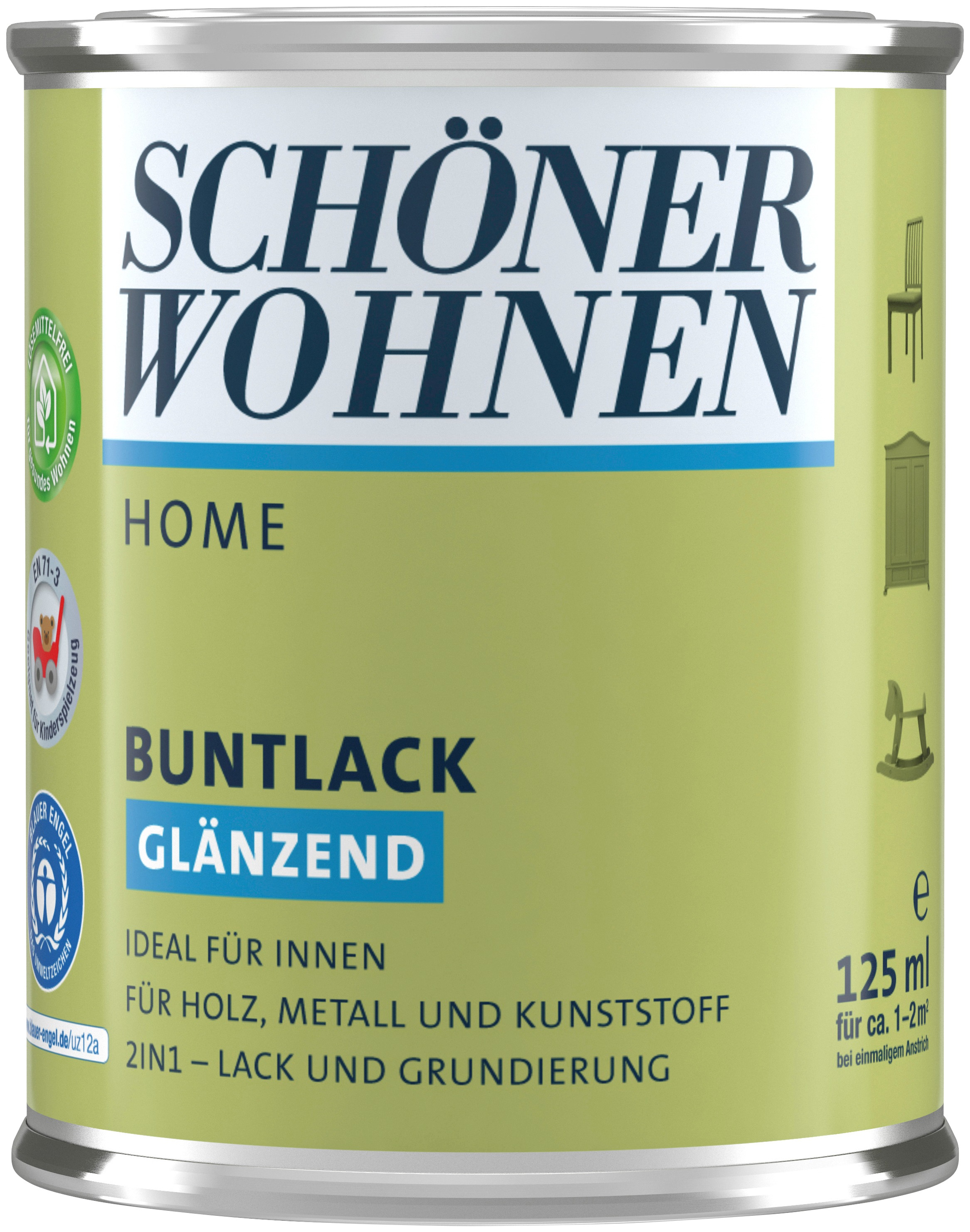 SCHÖNER WOHNEN-Kollektion Lack »Home«, (1), 125 ml, korallenrosa, glänzend, ideal für... kaufen
