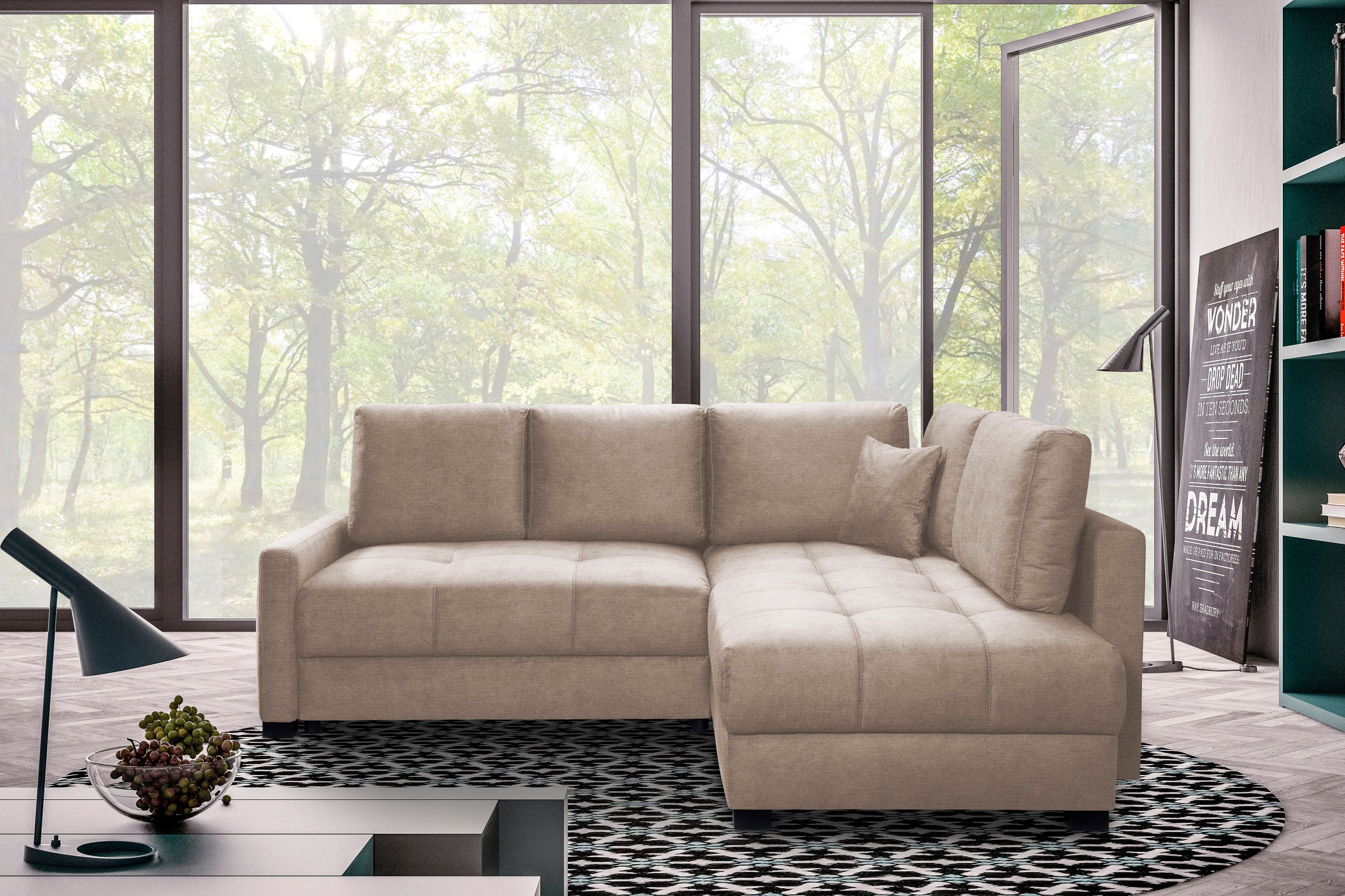 exxpo - sofa fashion Ecksofa »Chester, Boxspring Federkern-Polsterung, bequ günstig online kaufen