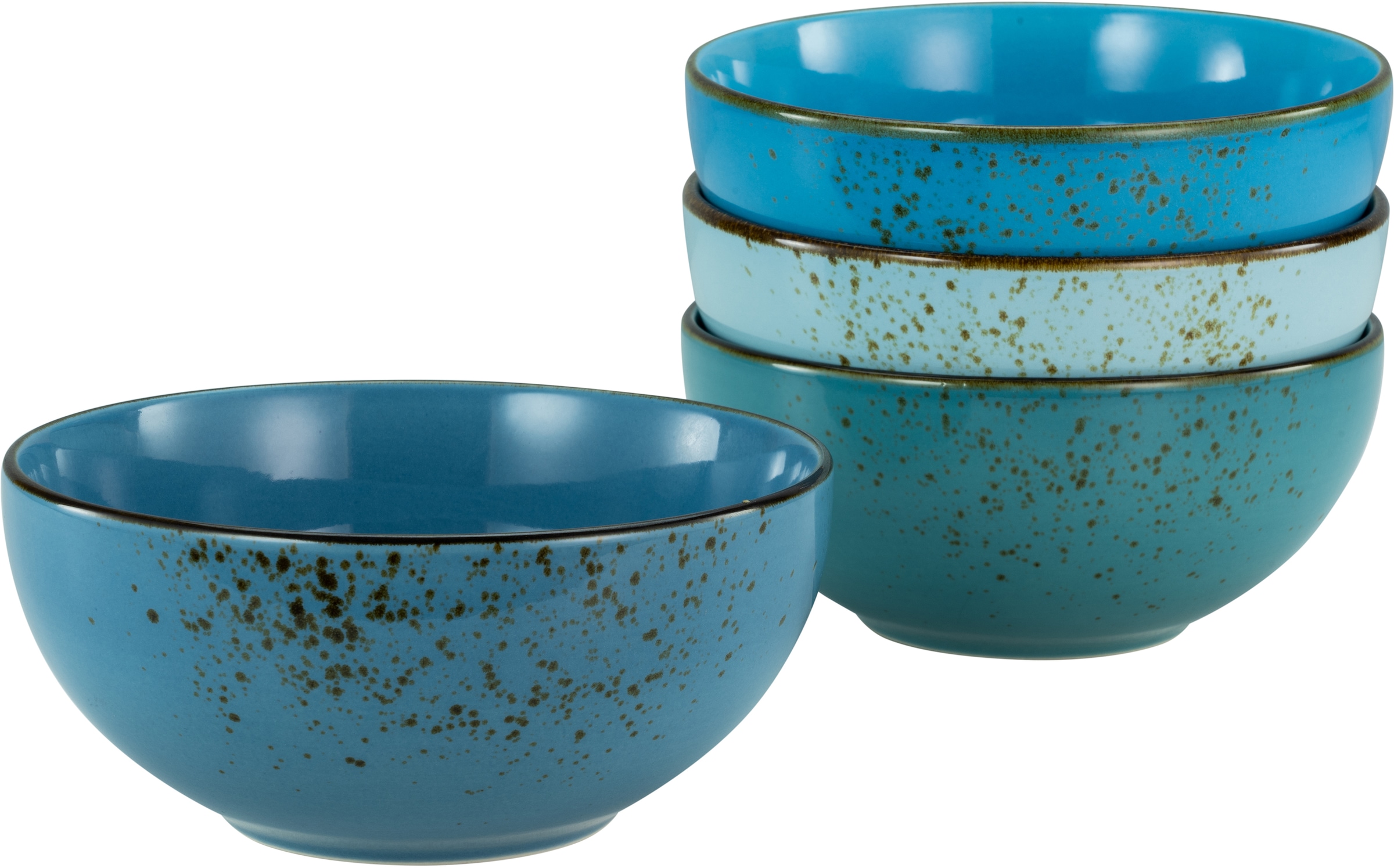 CreaTable Müslischale »NATURE COLLECTION« 4 Stk. aus Steinzeug Salatschale, günstig online kaufen