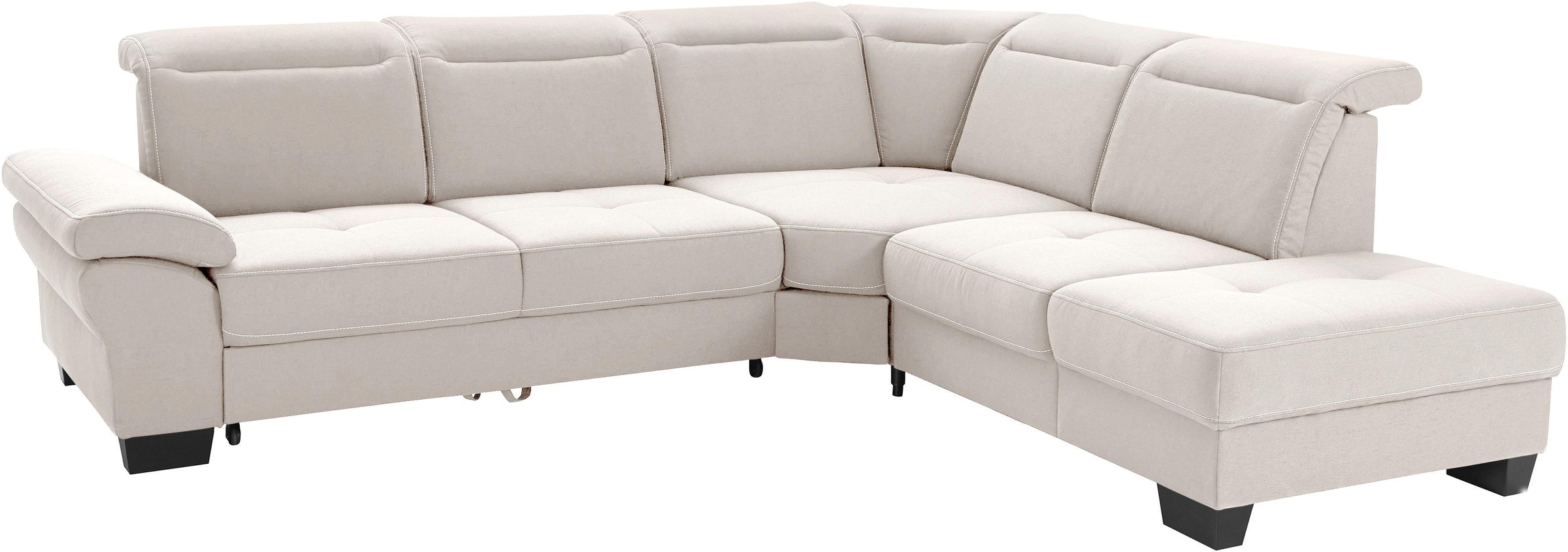 Home affaire Ecksofa »Cornwall L-Form« incl. Sitztiefenverstellung, mit Bet günstig online kaufen