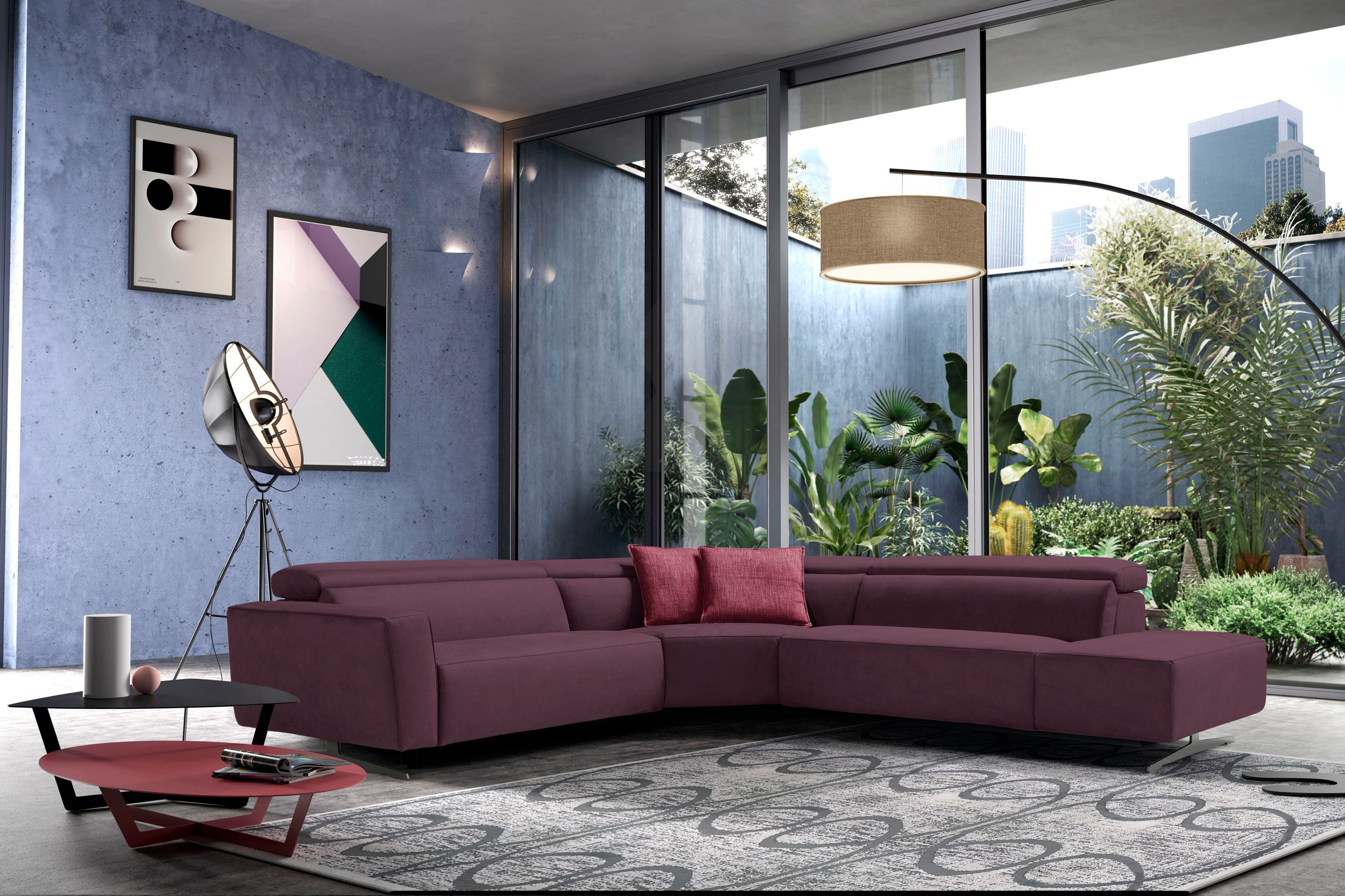 Egoitaliano Ecksofa »Stefanie-e, Designsofa der Extraklasse, bequem mit hoh günstig online kaufen