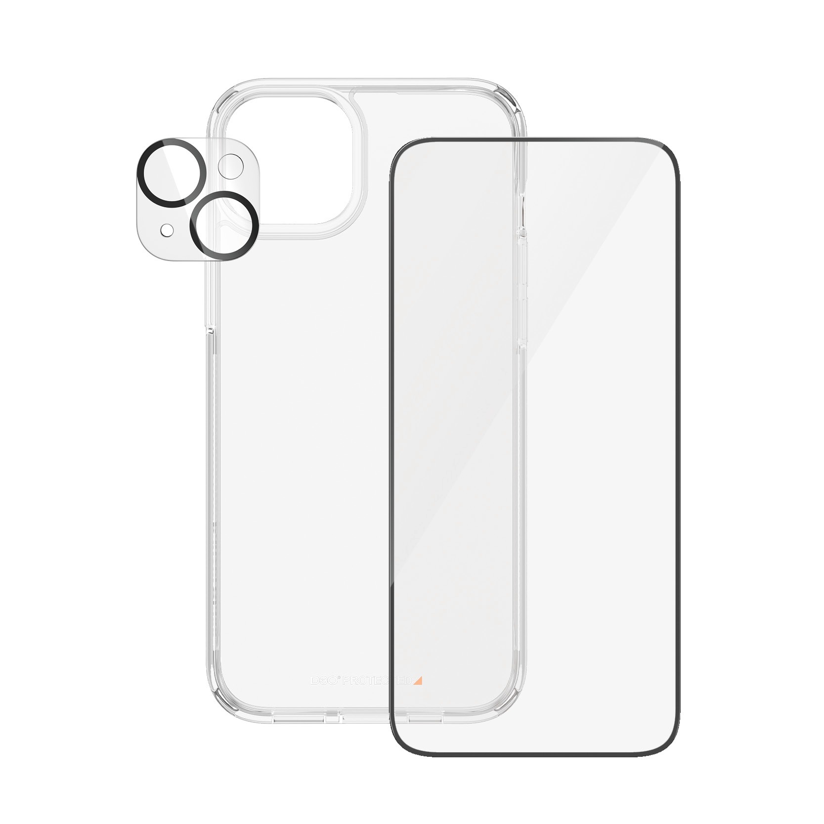 PanzerGlass Displayschutzglas »3-in-1-Pack Screen, Camera Protector und Cover«, für iPhone 15 Plus