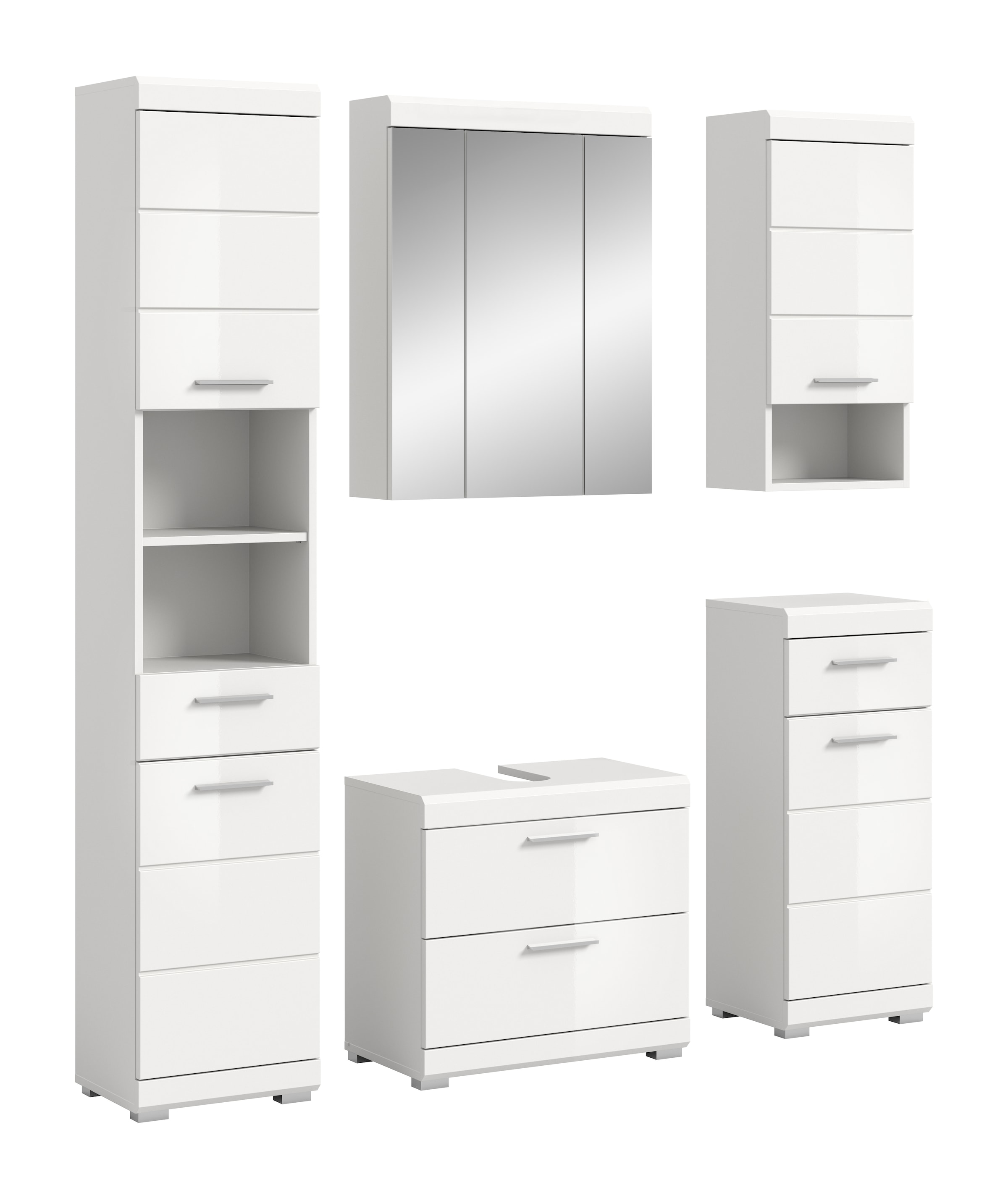 INOSIGN Badmöbel-Set »Siena, 5 teilig, bestehend aus:«, (Set), Hochschrank, günstig online kaufen