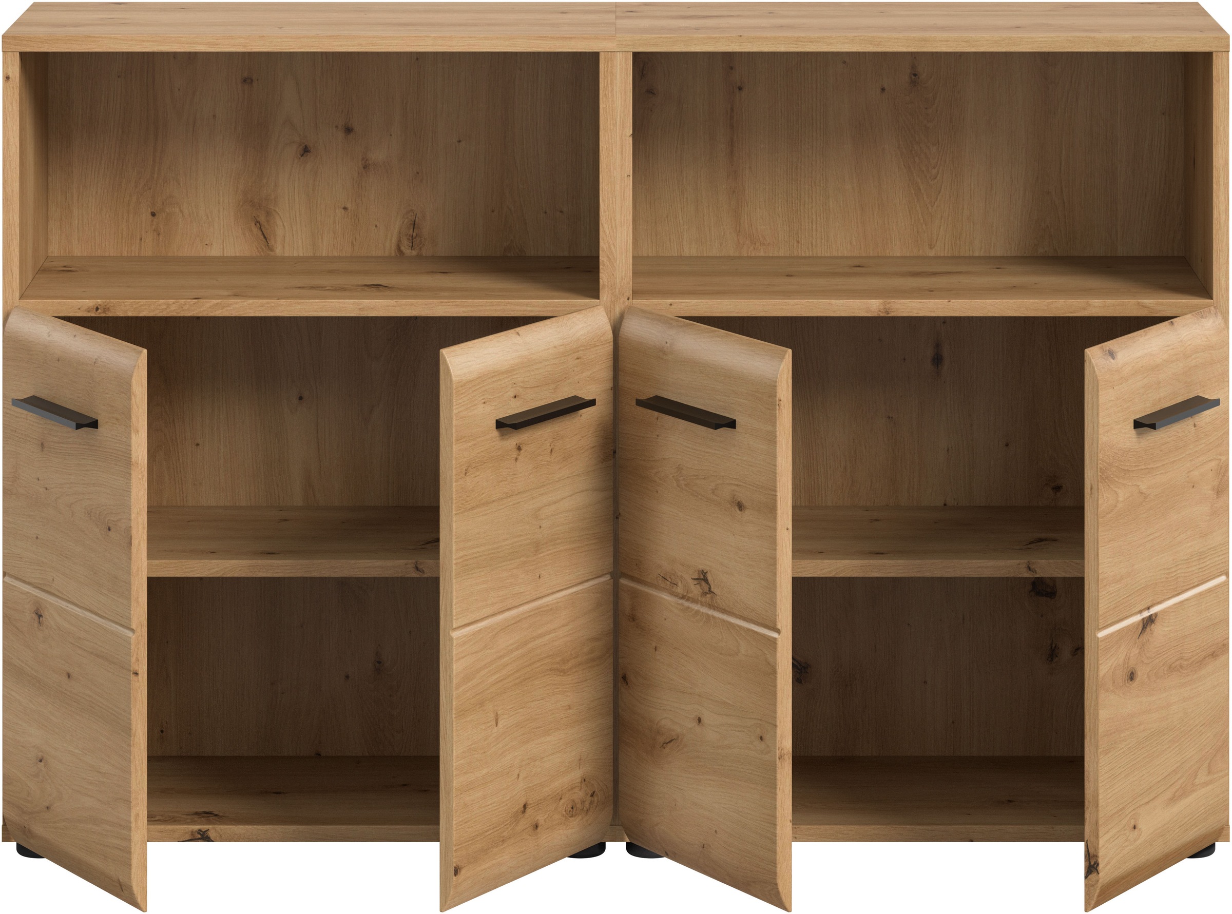 INOSIGN Badmöbel-Set »FLORENZ, TOPSELLER!, 2-teilige Badkombination, hochwertige MDF-Front«, (Set, 2 St., 2-teiliges Set bestehend aus: 2 Midischrank breit), Florenz, Badkombination 2-tlg., Artisan Oak NB,Standschrank breit, Bad
