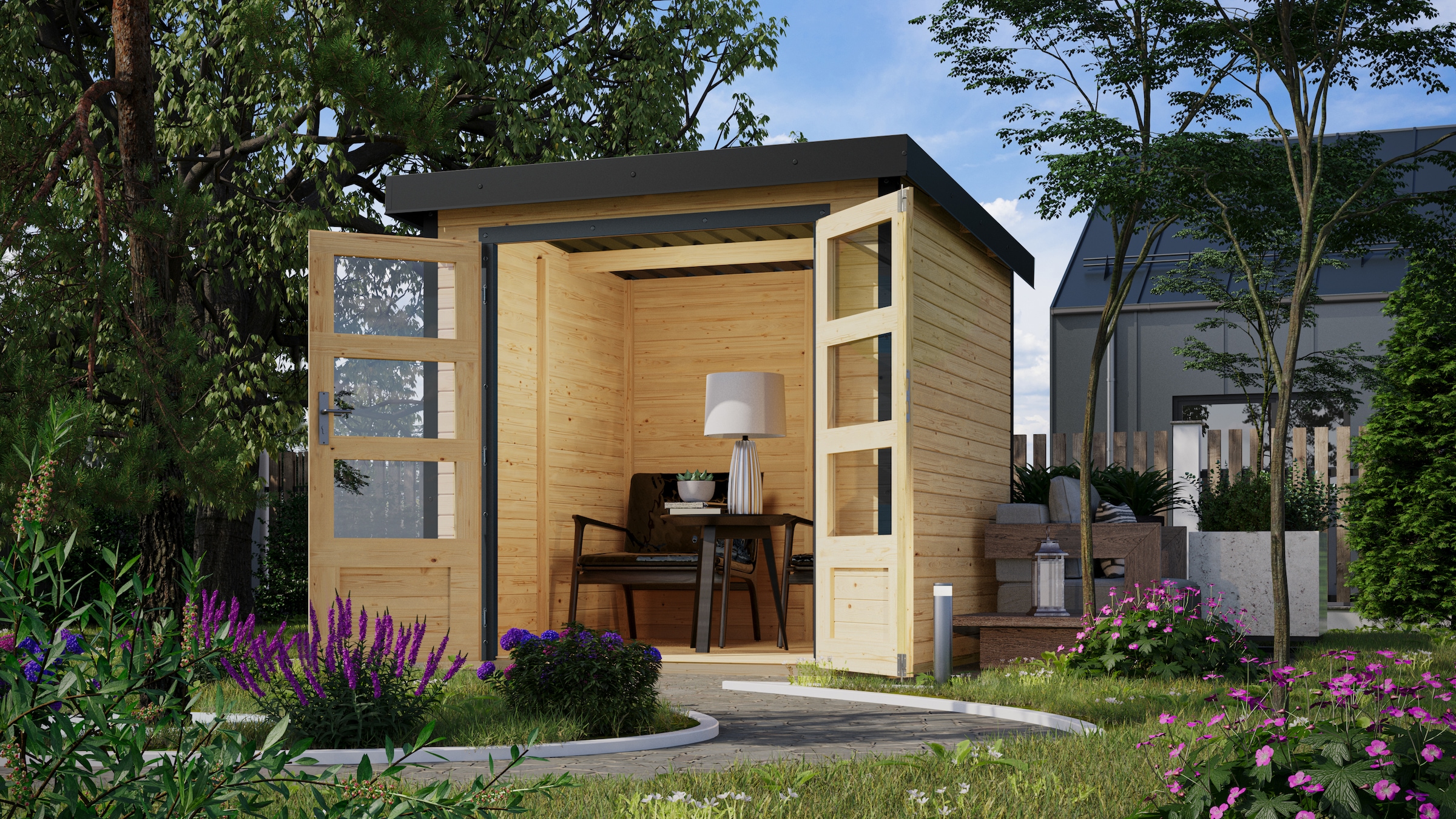 Karibu Gartenhaus »Jupiterino 2, in verschiedenen Farben«