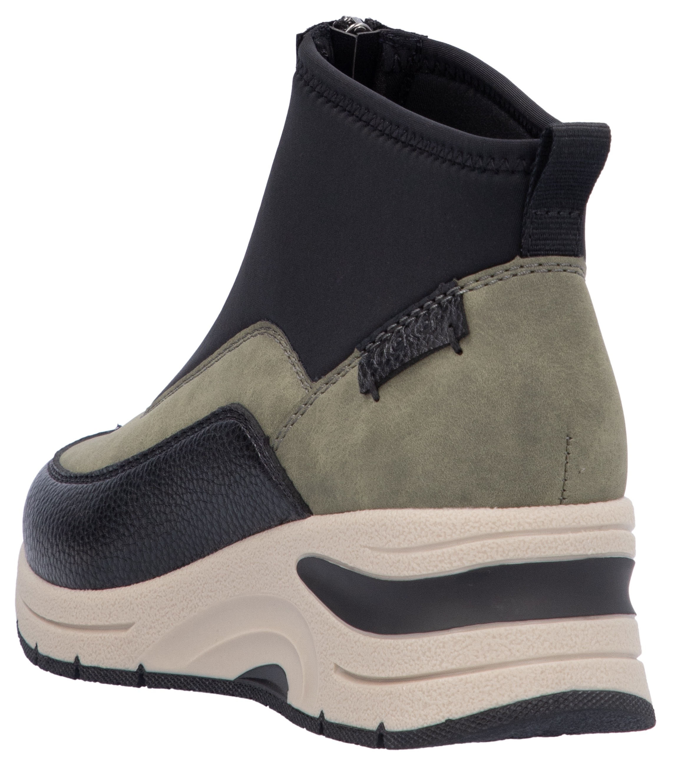 Rieker Sneaker, Freizeitschuh, High Top Sneaker, Stiefelette mit modischer Laufsohle