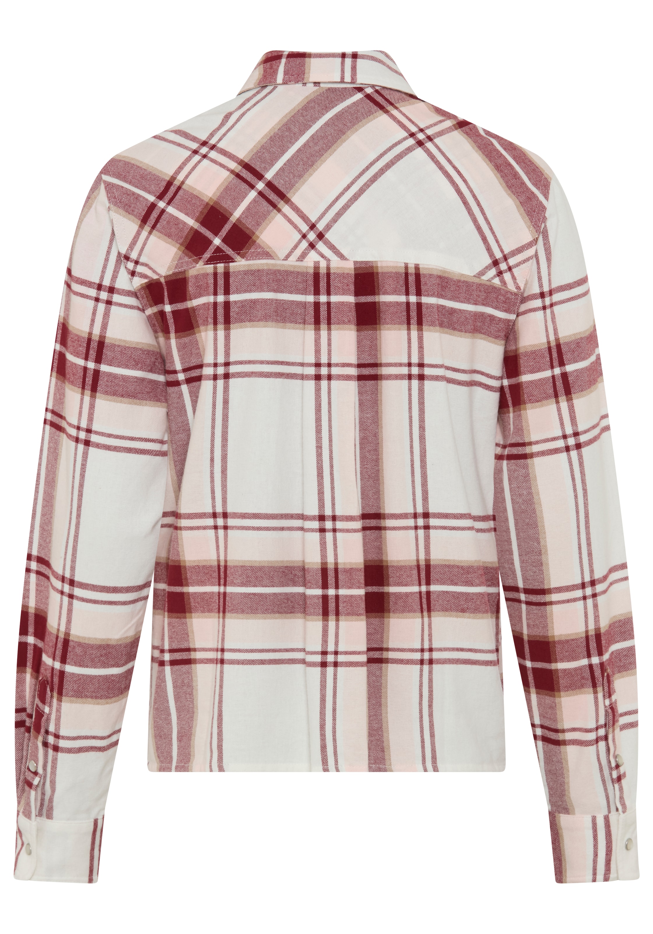 Laura Scott Hemdbluse Casual-Stil, mit Karomuster, aus kuschelweicher Flanell-Baumwolle