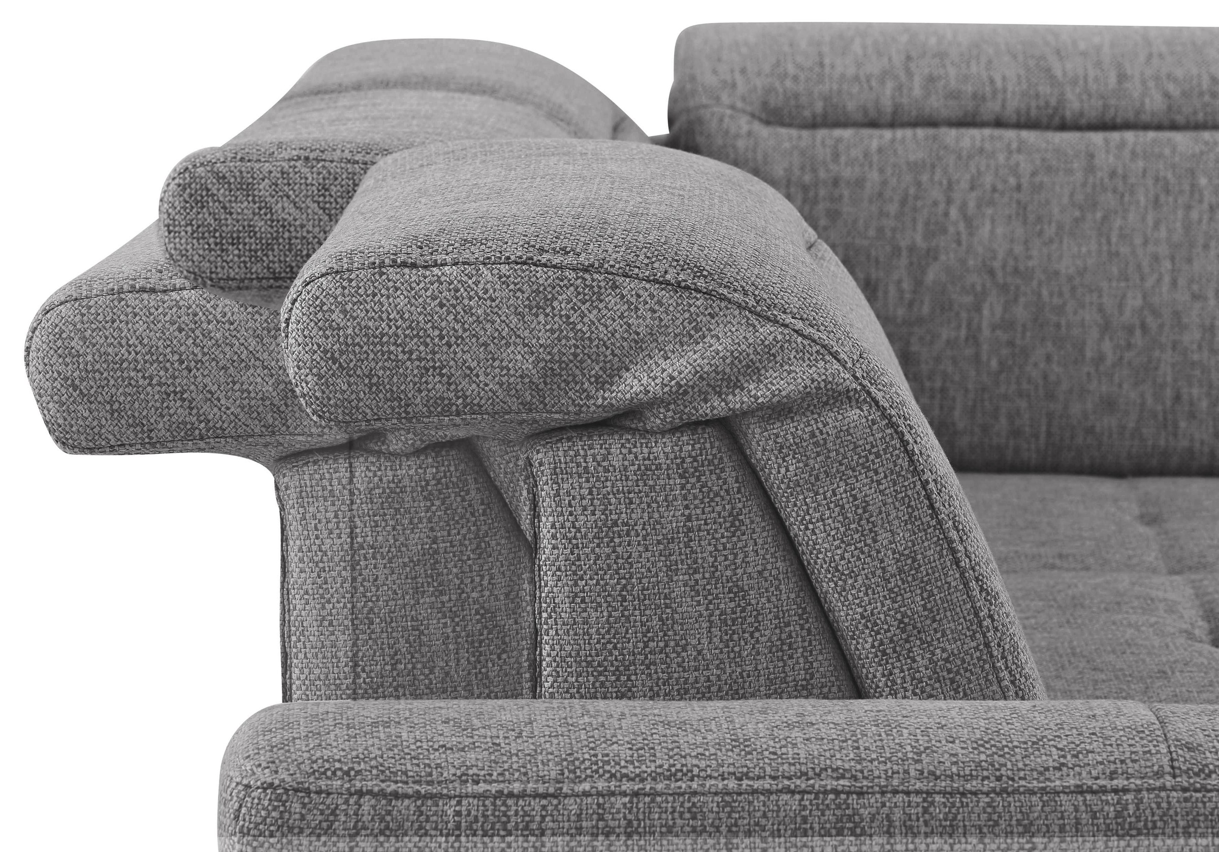 Home affaire Ecksofa »Solvei L-Form«, wahlweise auch mit Kopfteilverstellung und Bettfunktion, Federkern