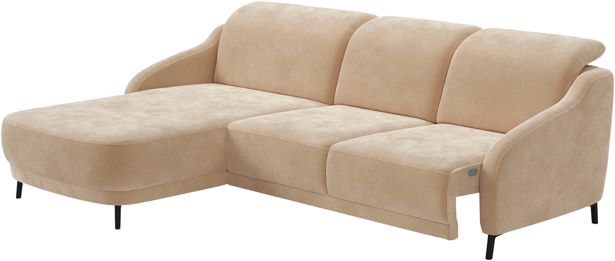 sit&more Ecksofa »Blues L-Form«, wahlweise mit Klapptisch und USB