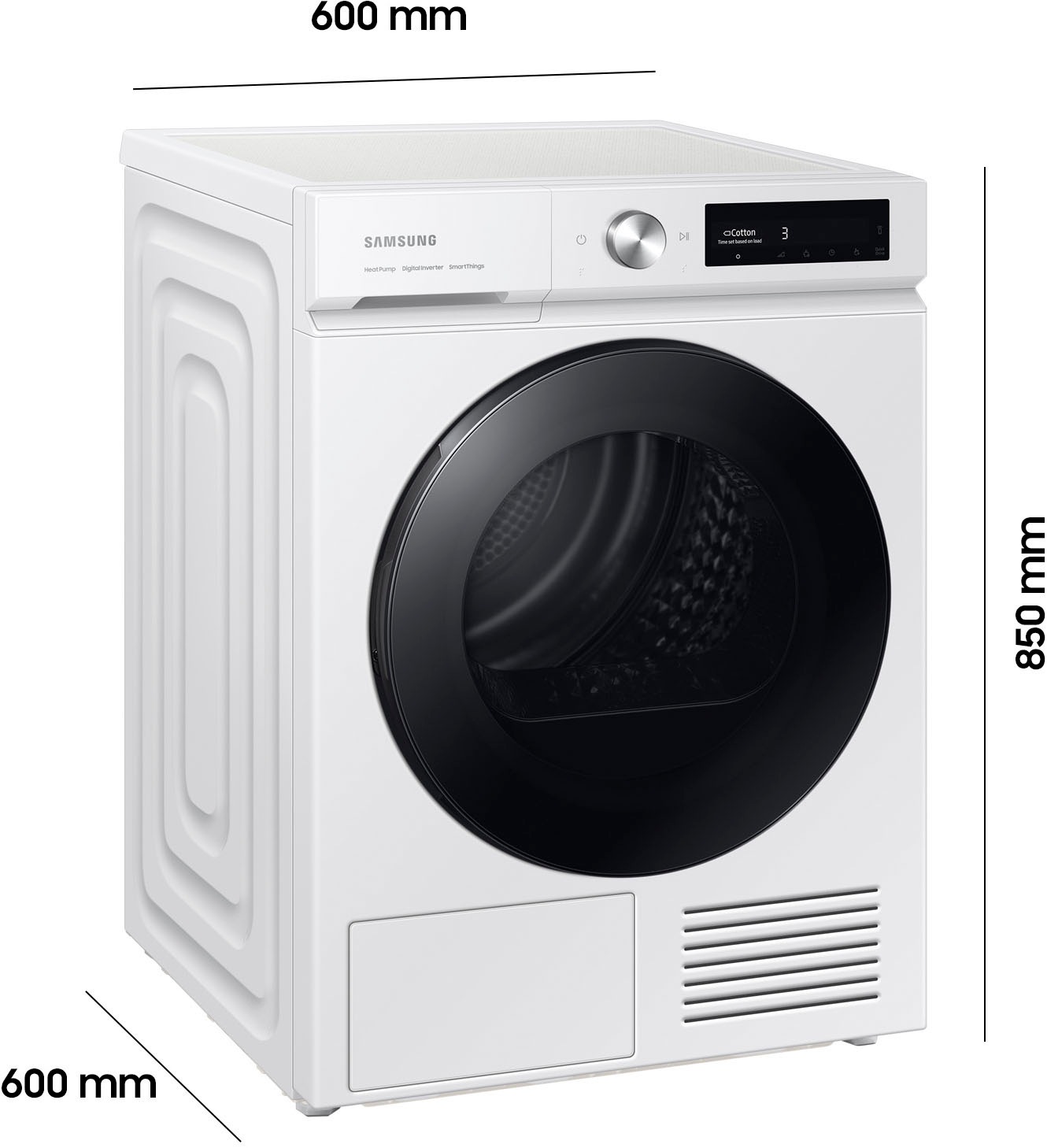 Samsung Wärmepumpentrockner »DV90BB7445GW«, 9 kg