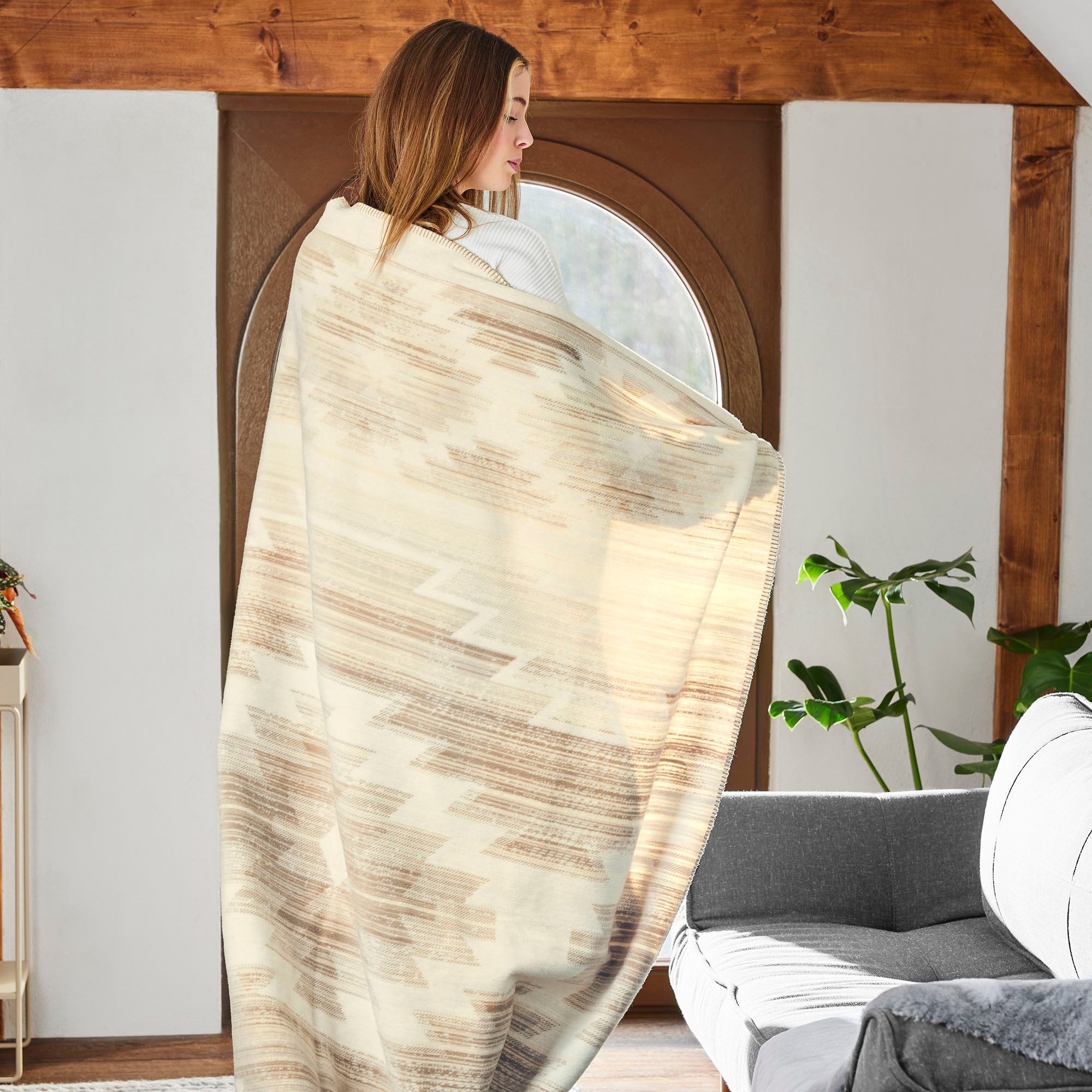 IBENA Wohndecke »Jacquard Decke Girga«, im Ethno-Design