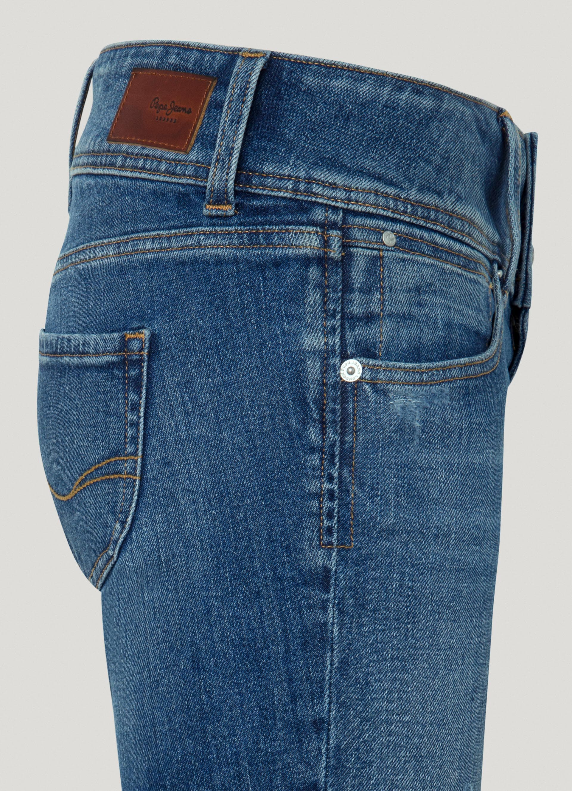 Pepe Jeans Slim-fit-Jeans »SLIM JEANS LW« mit doppeltem Knopfverschluss