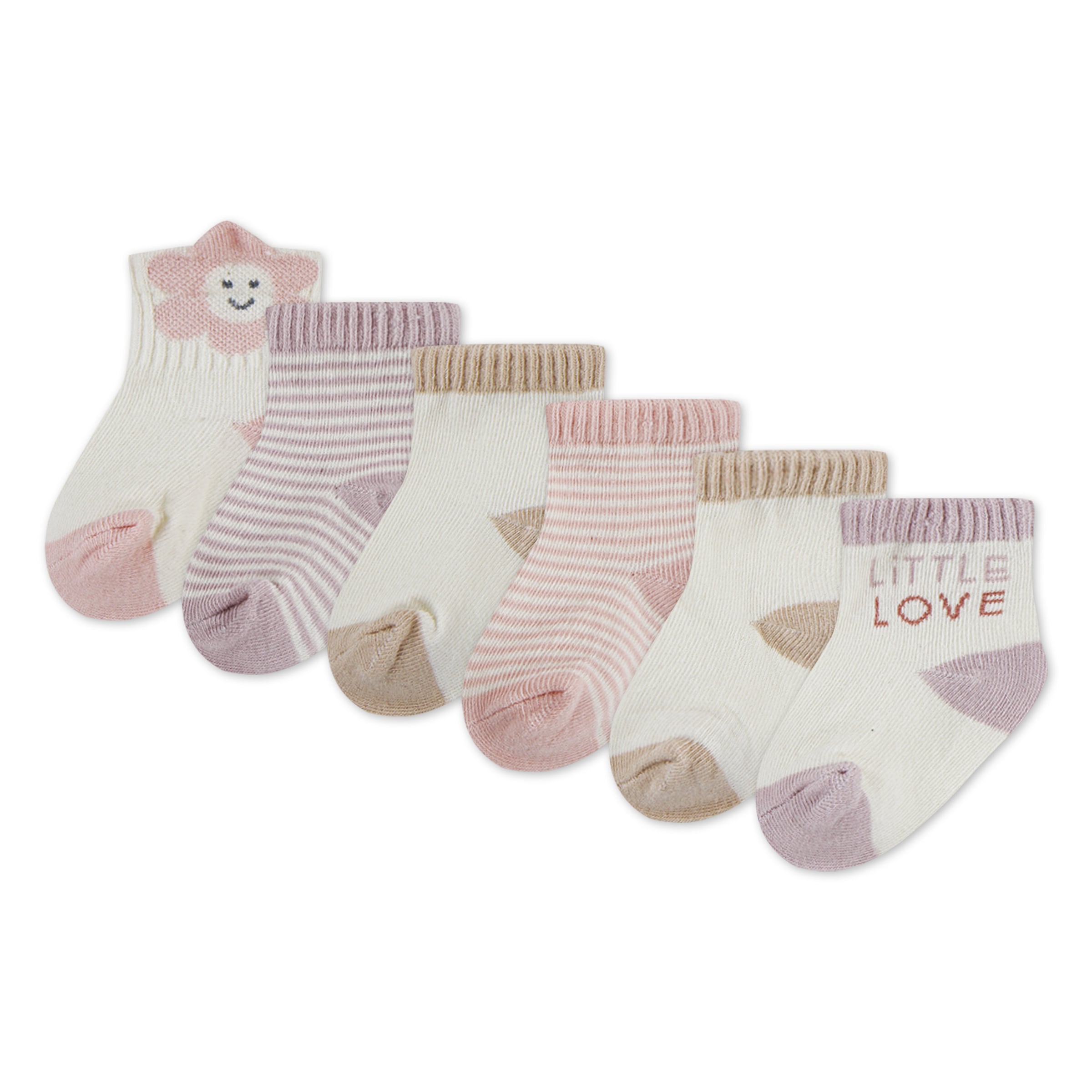 HUGGIES babywear Socken »HGHG 6PK QUARTER SOCK«, (6 Paar), in unterschiedlichen Designs