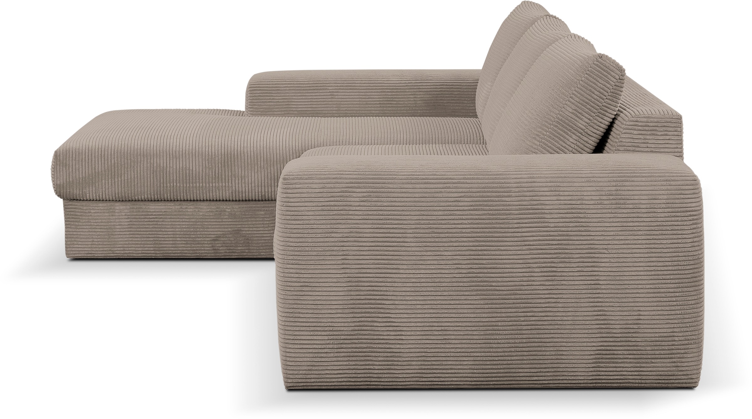 WERK2 Ecksofa Rozzana, in modischem Cord-Bezug