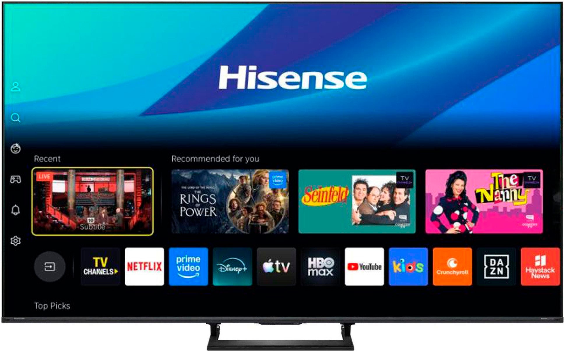 Hisense Mini-LED-Fernseher »55E8S« 139 cm/55 ″ Smart-TV inkl. HS2000 Soundbar im Wert von UVP €129